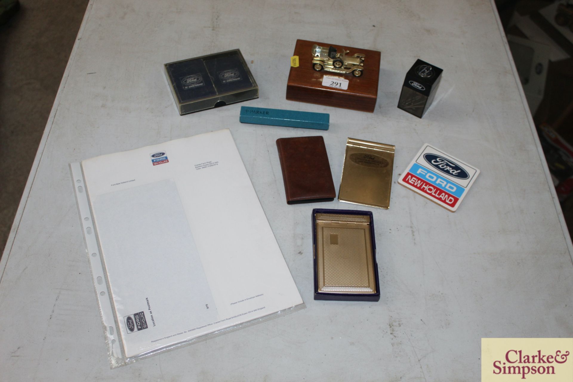 Various Ford memorabilia items to include business