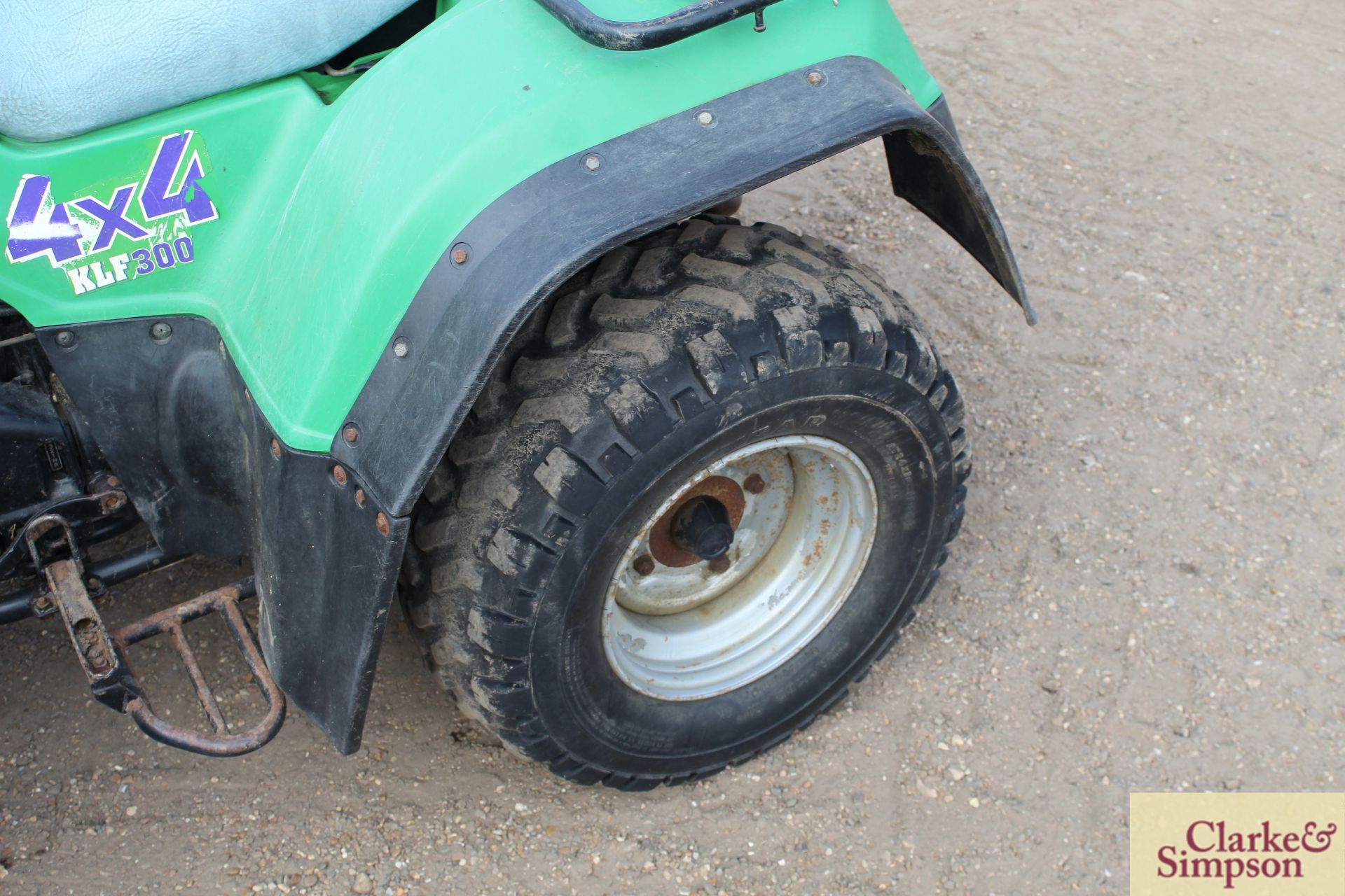 Kawasaki KLF 300 4WD quad bike. 4,543 miles. - Image 15 of 31