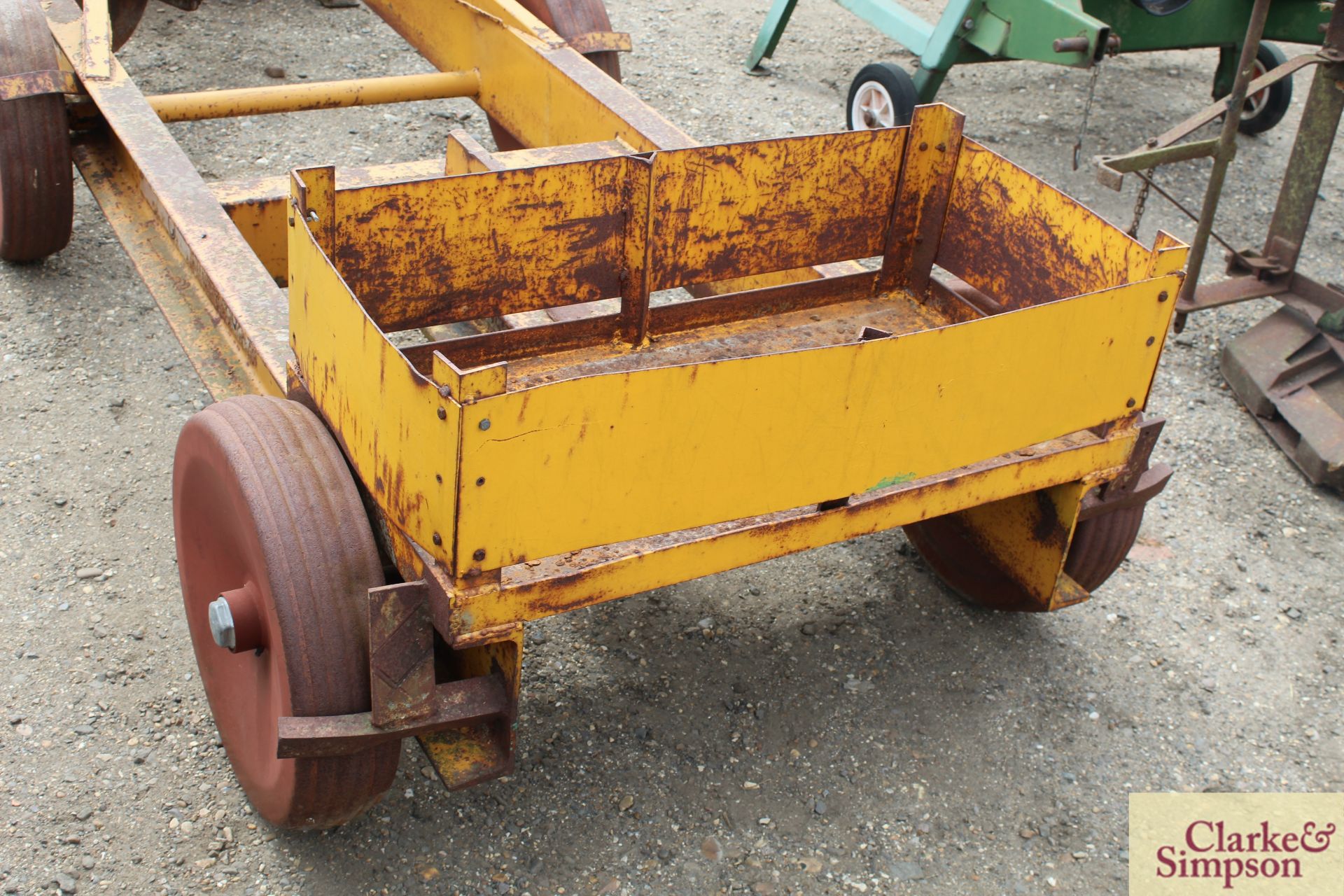 Michael Moore Moles linkage mounted single leg mole plough. Serial number 645. No leg. * - Image 5 of 13