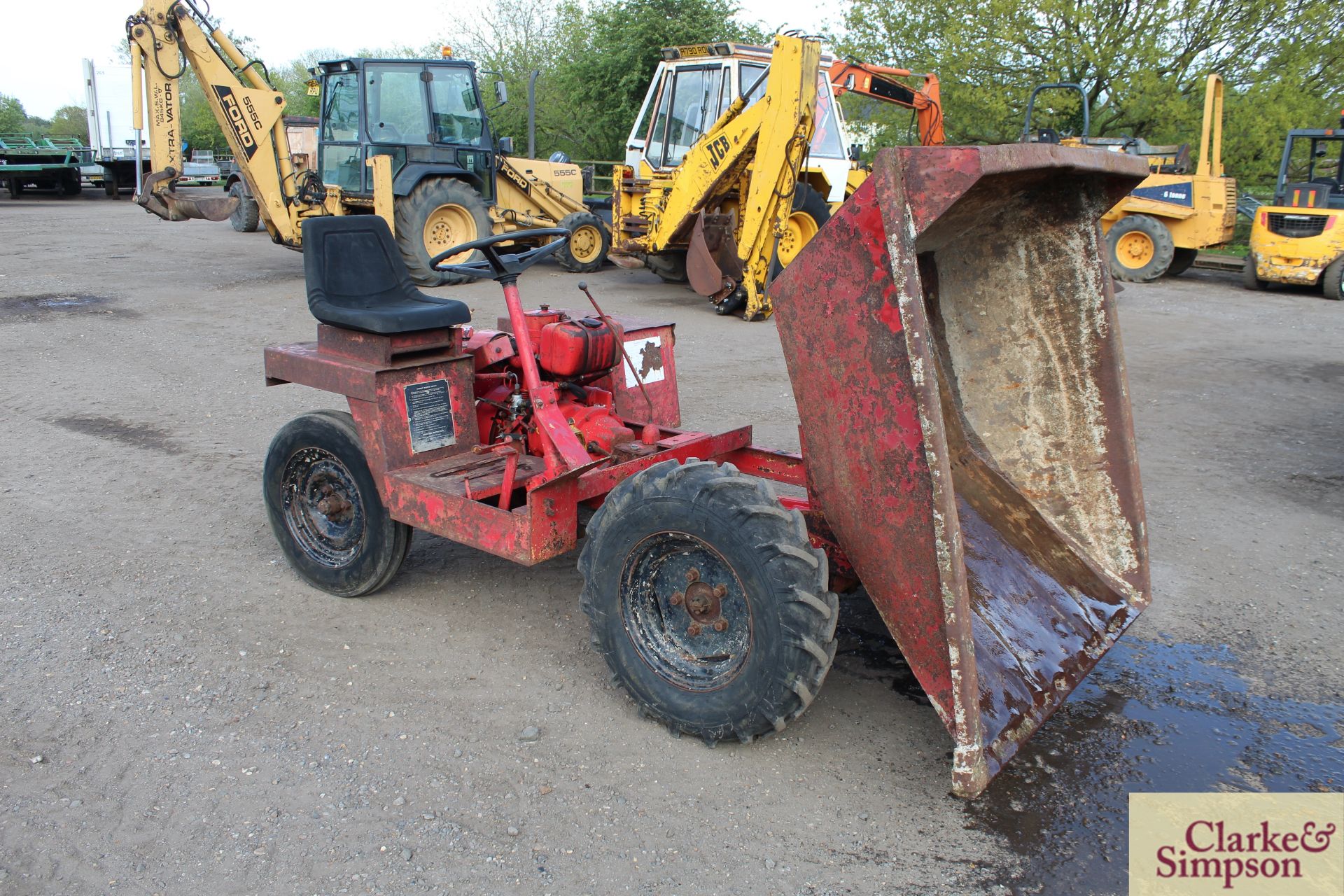 Winget 1.5T 2WD dumper. With Petter PH1 diesel engine and hydraulic tip. - Image 17 of 21