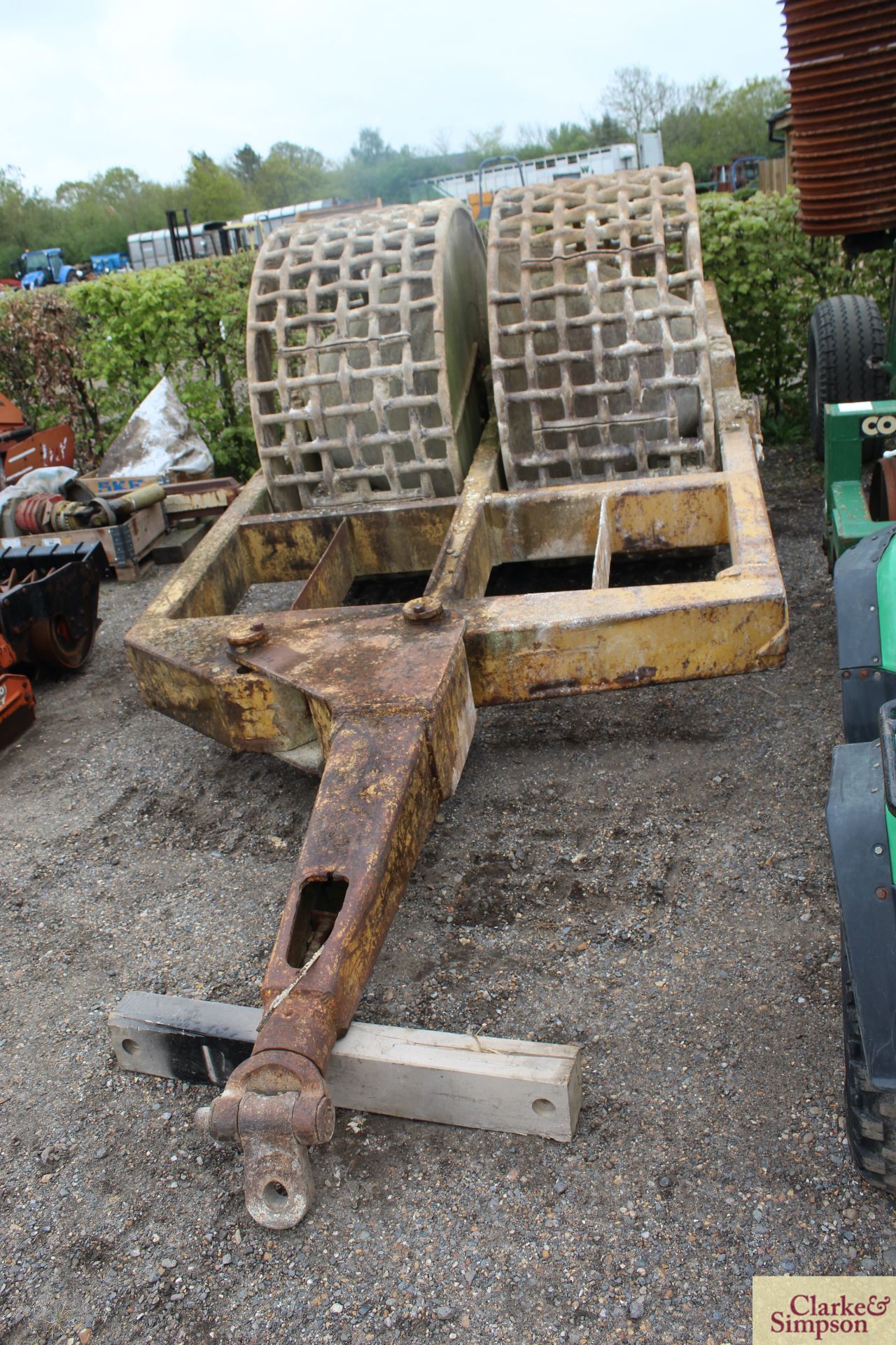 Large diameter crushing roller. Previously used with bulldozer. * - Image 2 of 11