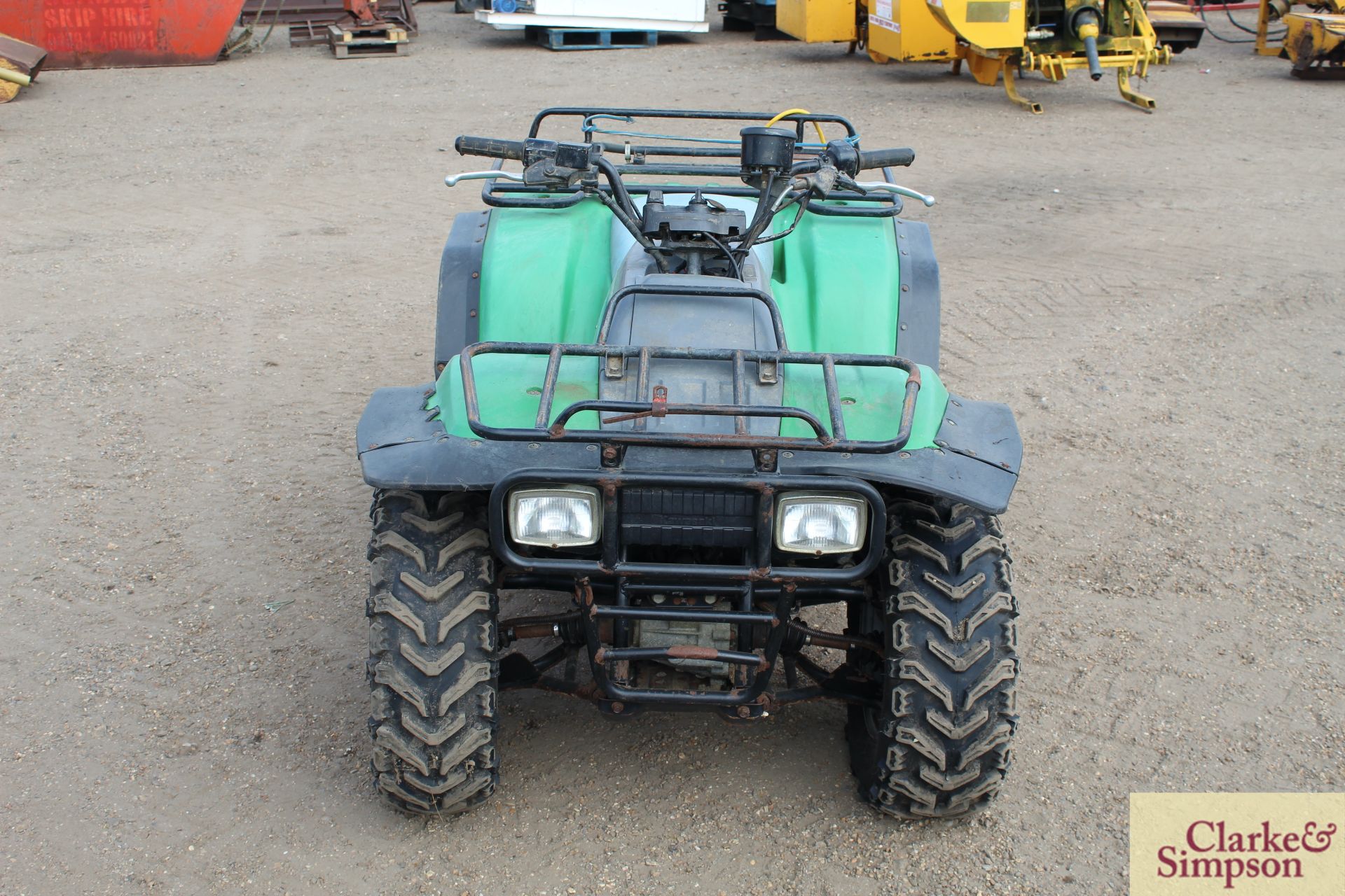 Kawasaki KLF 300 4WD quad bike. 4,543 miles. - Image 8 of 31