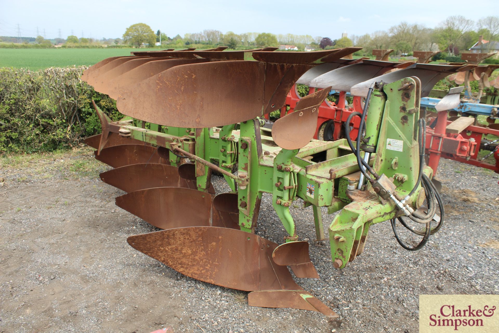 Dowdeswell DP120S 4+1F reversible plough. 1996. *