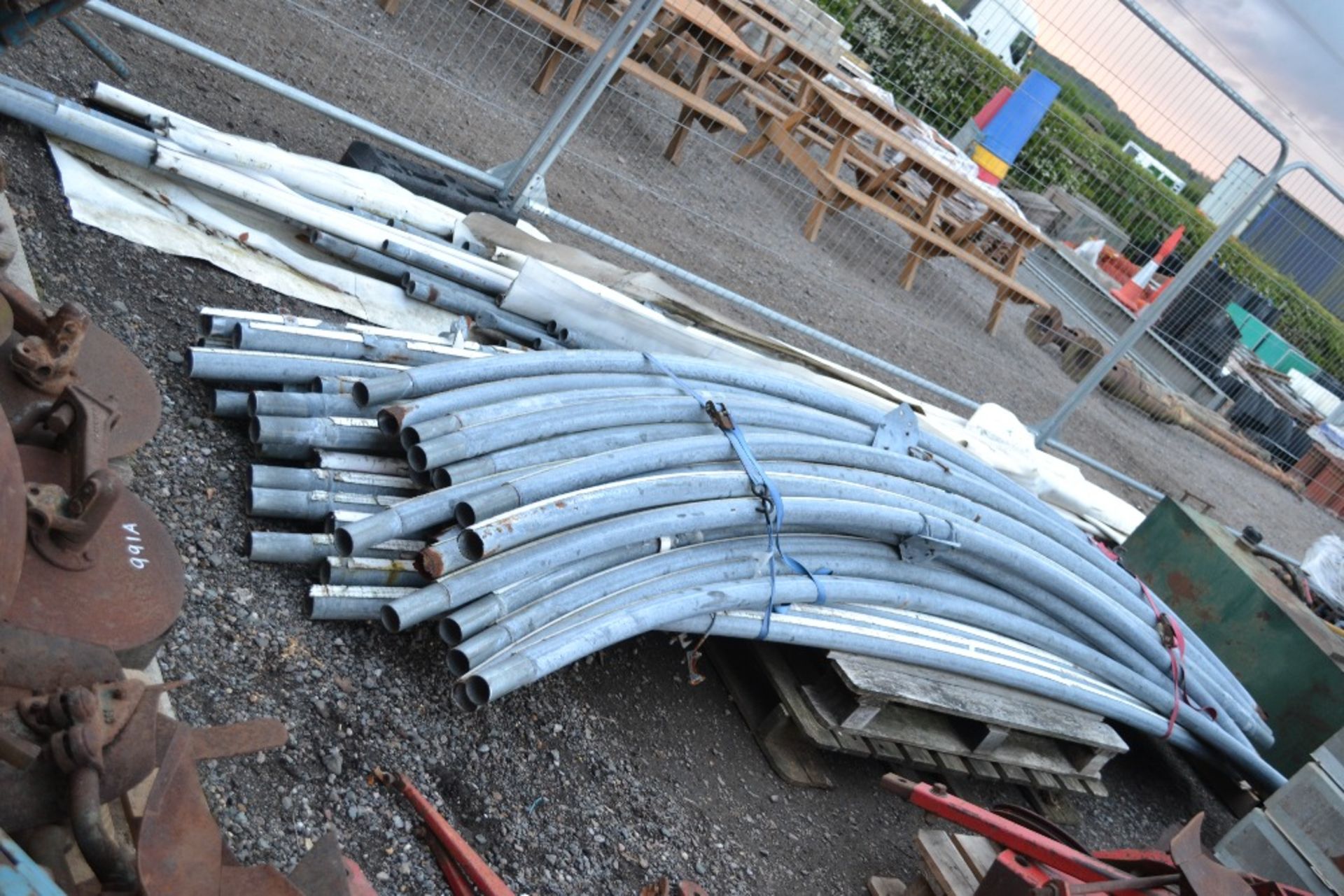 20m x 10m galvanised poly tunnel frame. *