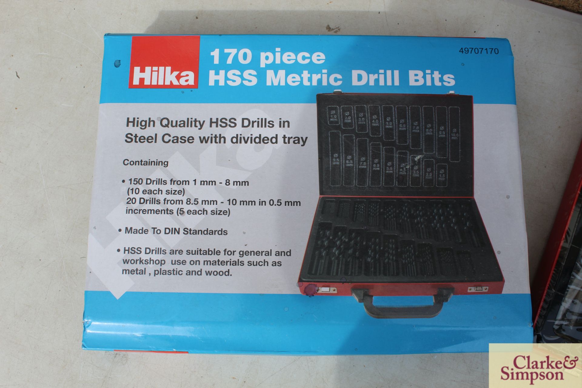 170 piece HSS drill set. * - Image 2 of 3