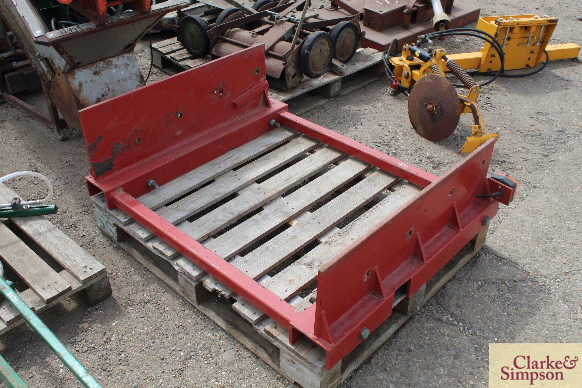 Heavy duty frame to mount drill hopper on Quadtrac platform. * - Image 2 of 5