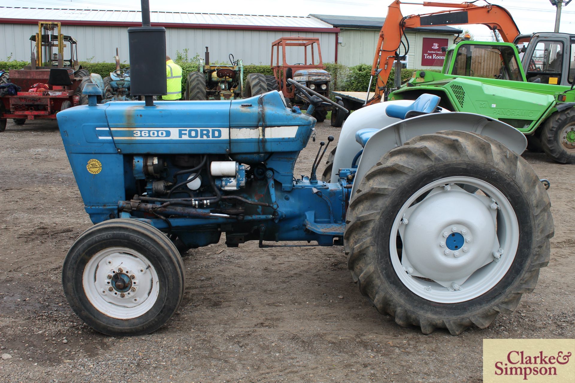 Ford 3600 2WD tractor. Registration MAG 799P. Date of first registration 02/1976. 12.4/11-28 rear - Image 2 of 25