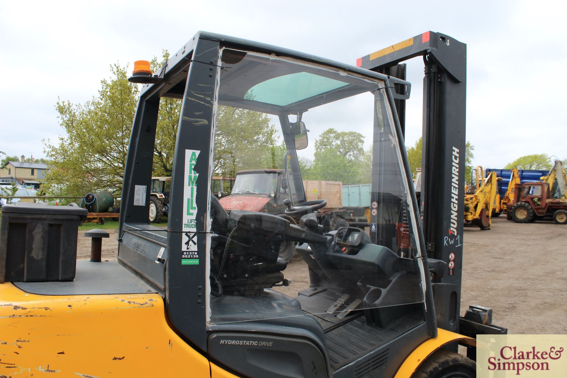 Jungheinrich DFG S50s masted forklift. 2015. 5,500 hours. 5T @ 600mm. Serial number FN495295. - Image 17 of 26