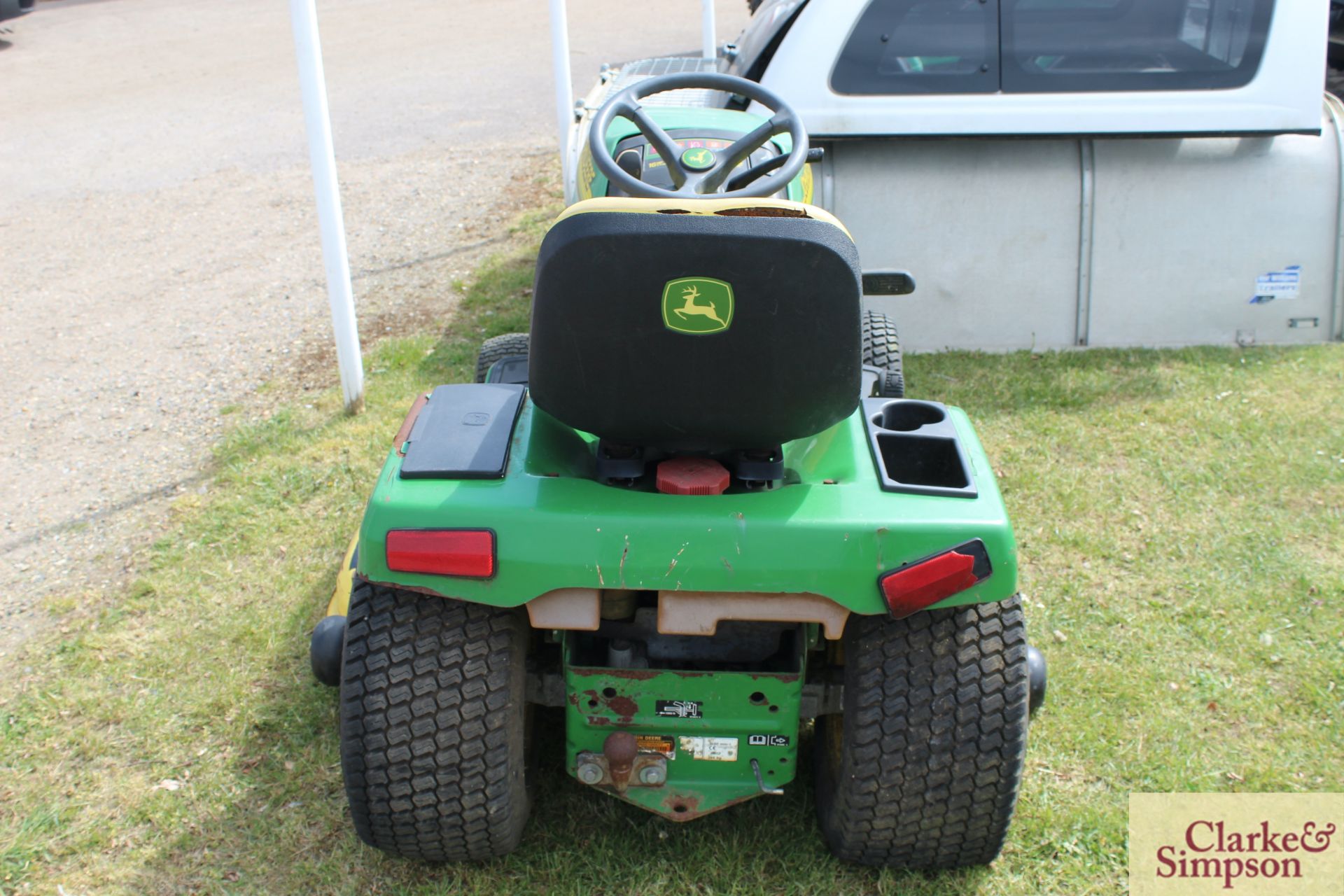 John Deere GX355 diesel ride-on mower. - Image 4 of 33