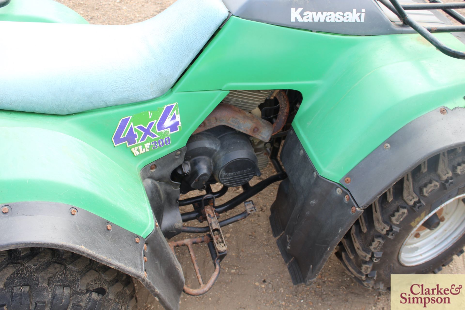 Kawasaki KLF 300 4WD quad bike. 4,543 miles. - Image 22 of 31