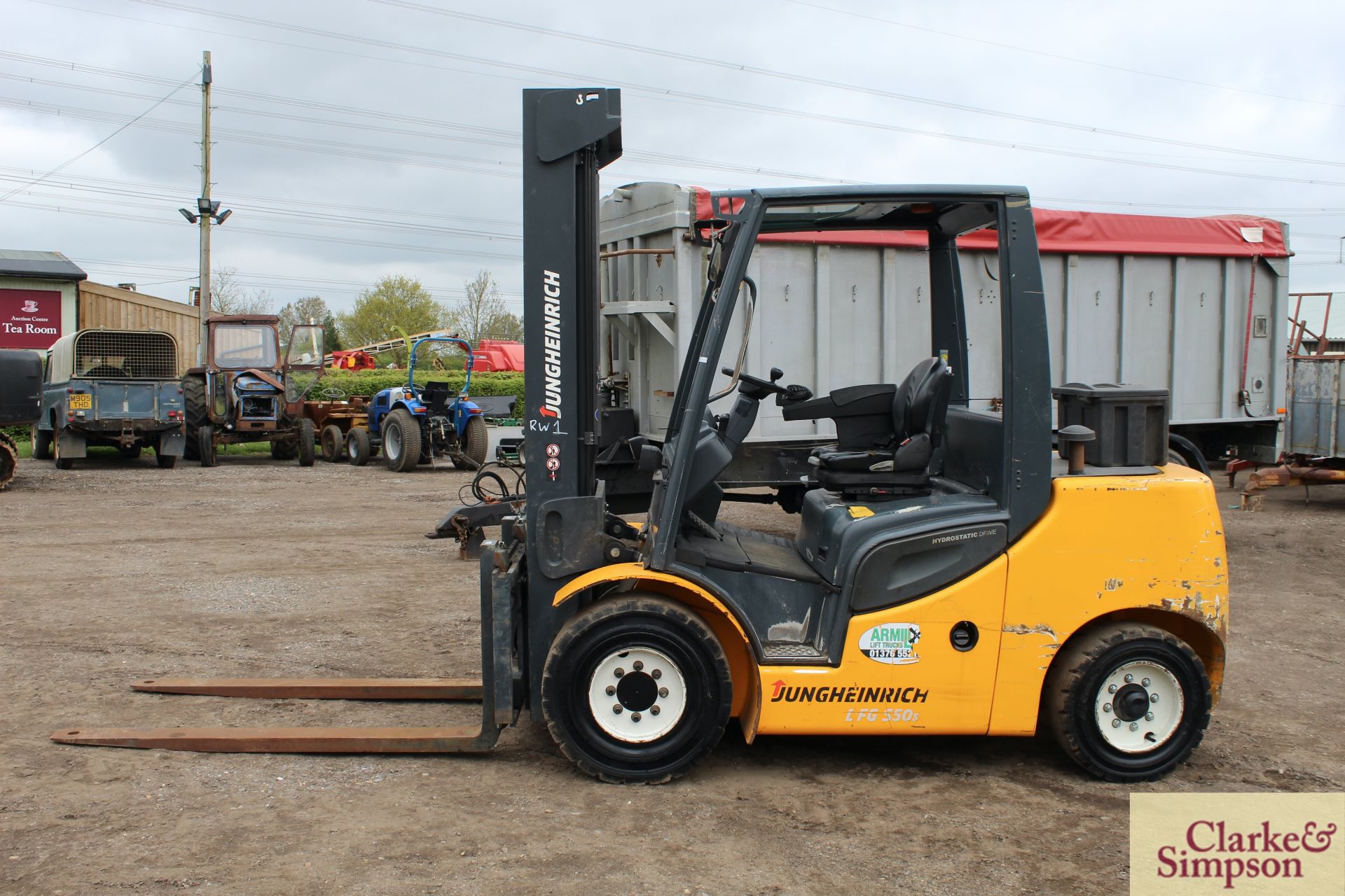 Jungheinrich DFG S50s masted forklift. 2015. 5,500 hours. 5T @ 600mm. Serial number FN495295. - Image 2 of 26