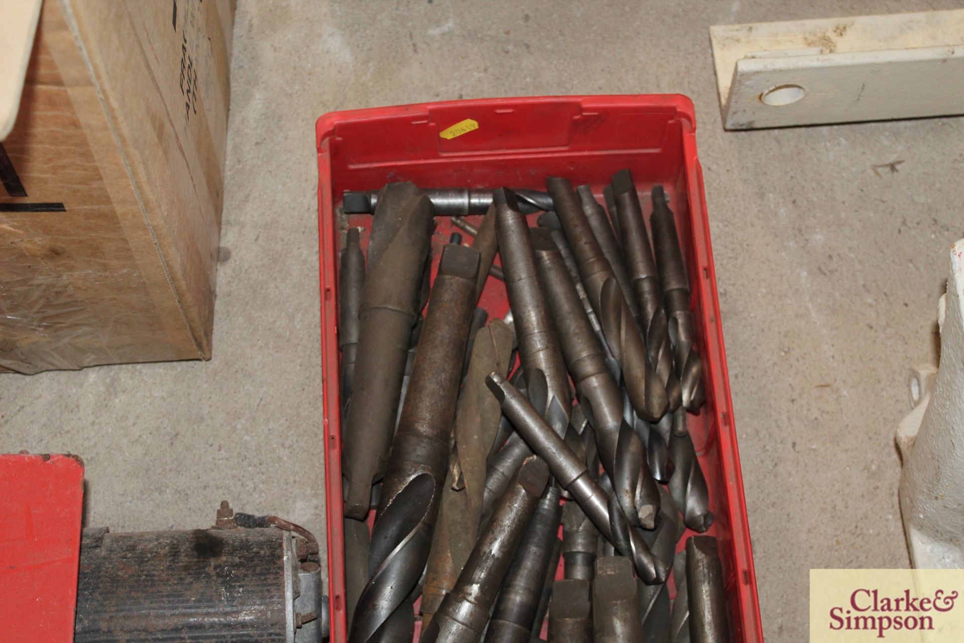 Box of Morse taper drill bits. * - Image 3 of 3