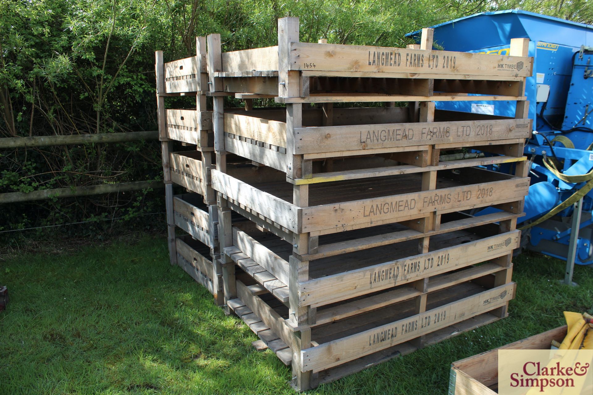 c.280 large chitting trays. Majority are situated Ipswich and to be collected from there by