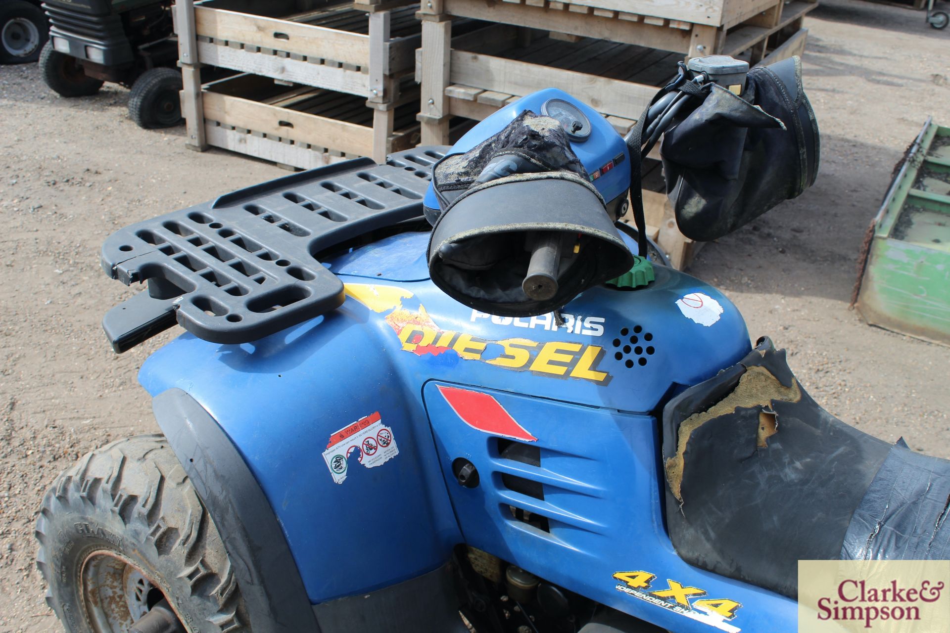 Polaris 500cc Diesel 4WD quad bike. Registration Q52 CHH. Date of first registration 02/2000. VIN - Bild 12 aus 28