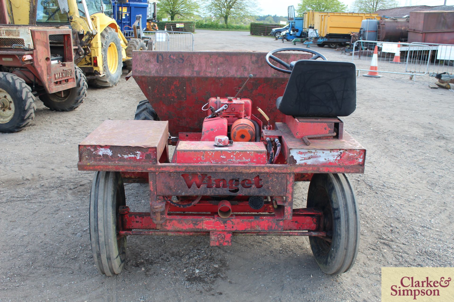 Winget 1.5T 2WD dumper. With Petter PH1 diesel engine and hydraulic tip. - Image 6 of 21