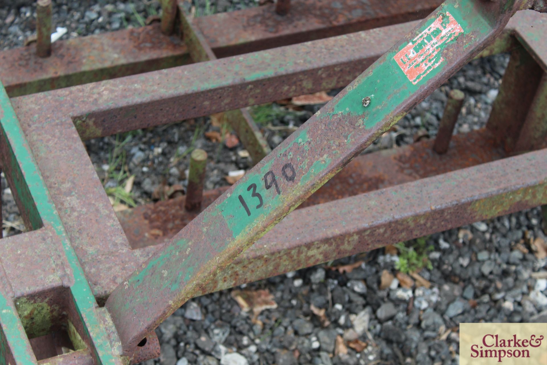 Blench 12ft Dutch harrow. With leading spring tines. * - Image 14 of 21