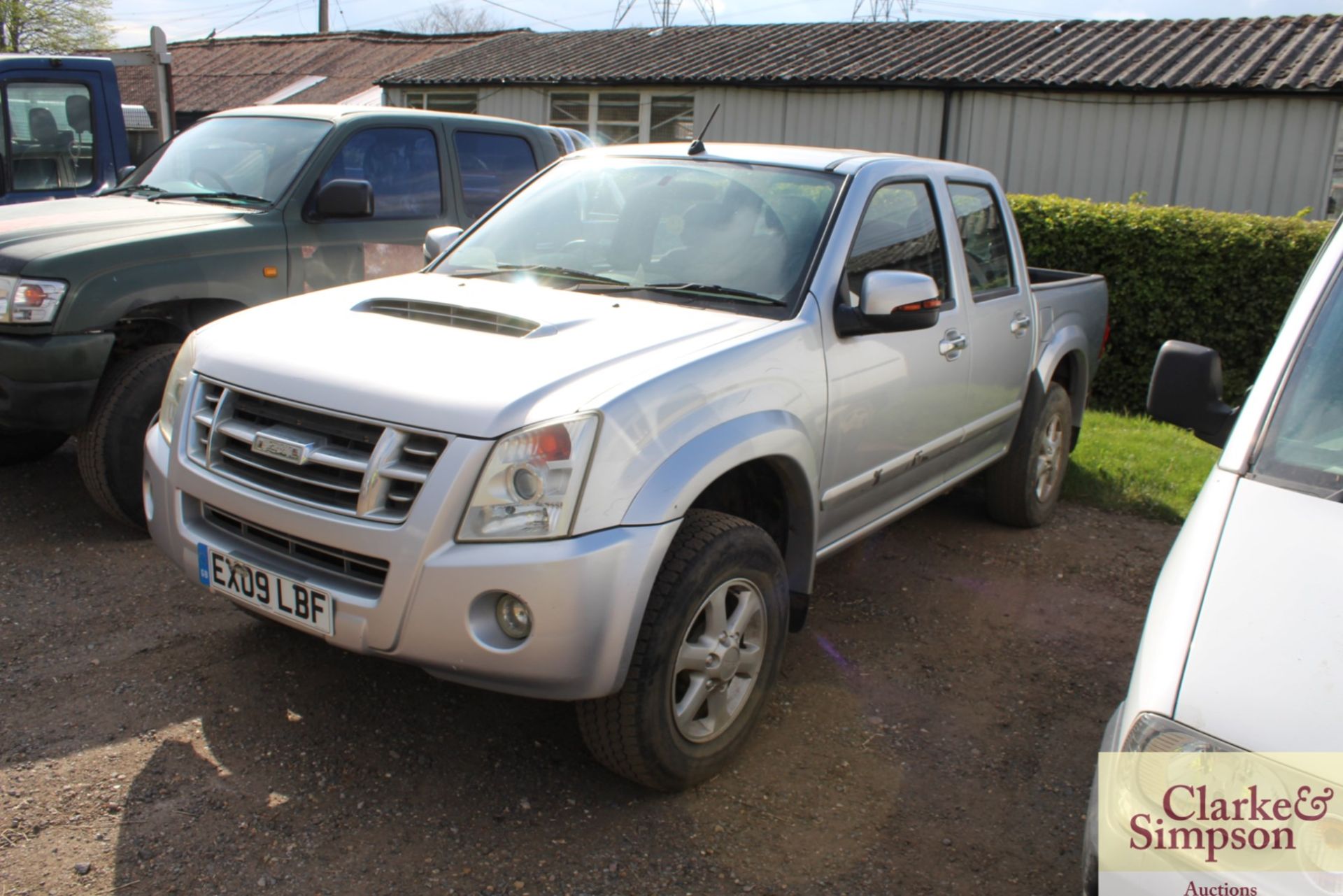 Isuzu Rodeo Denver double cab pickup. Registration EX09 LBF. Date of first registration 03/2009.