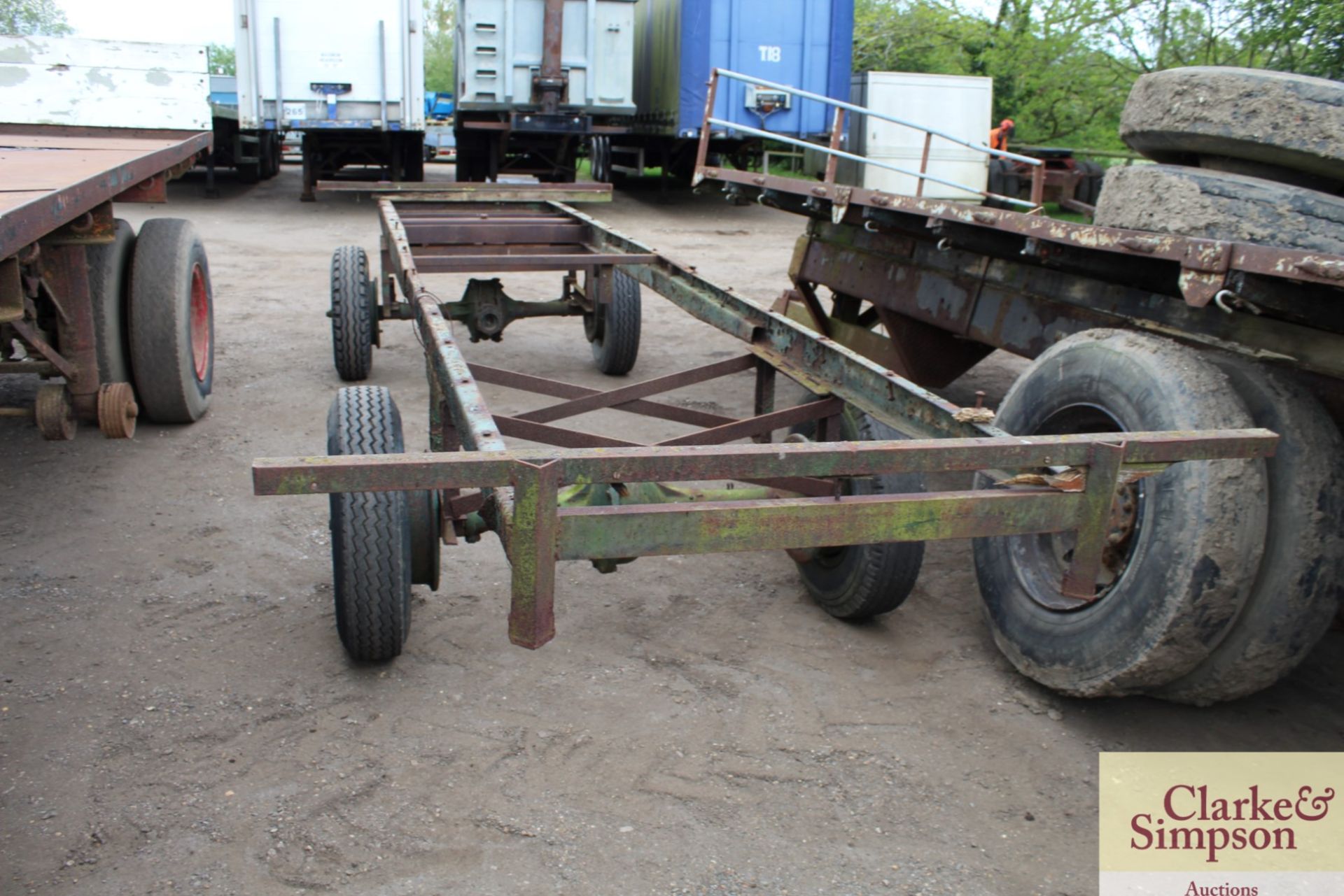 20ft 4 wheel flat bed trailer. * - Image 8 of 9
