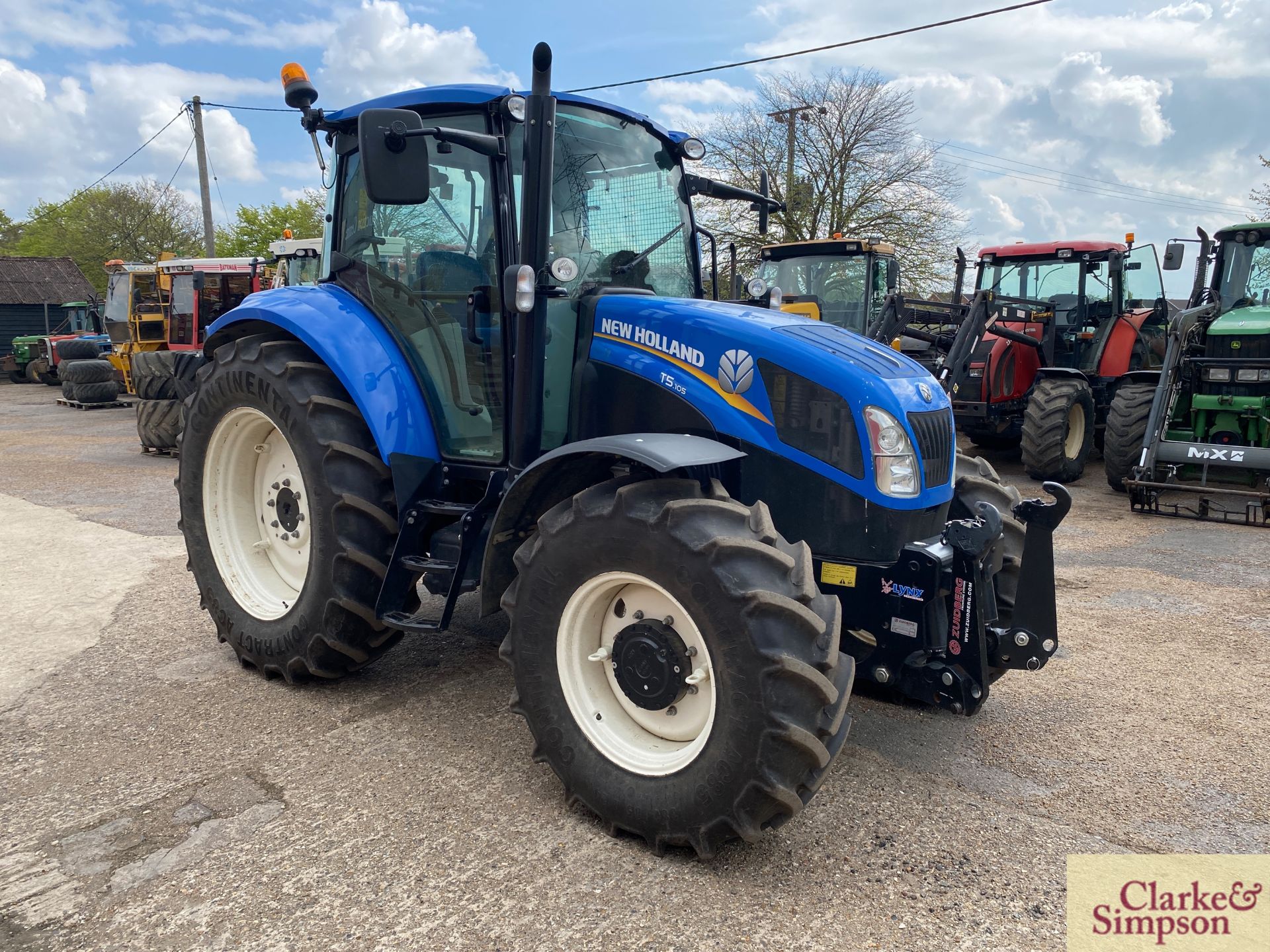 New Holland T5.105 4WD tractor. Registration EU15 AFN. Date of first registration 03/2015. Serial - Image 9 of 48