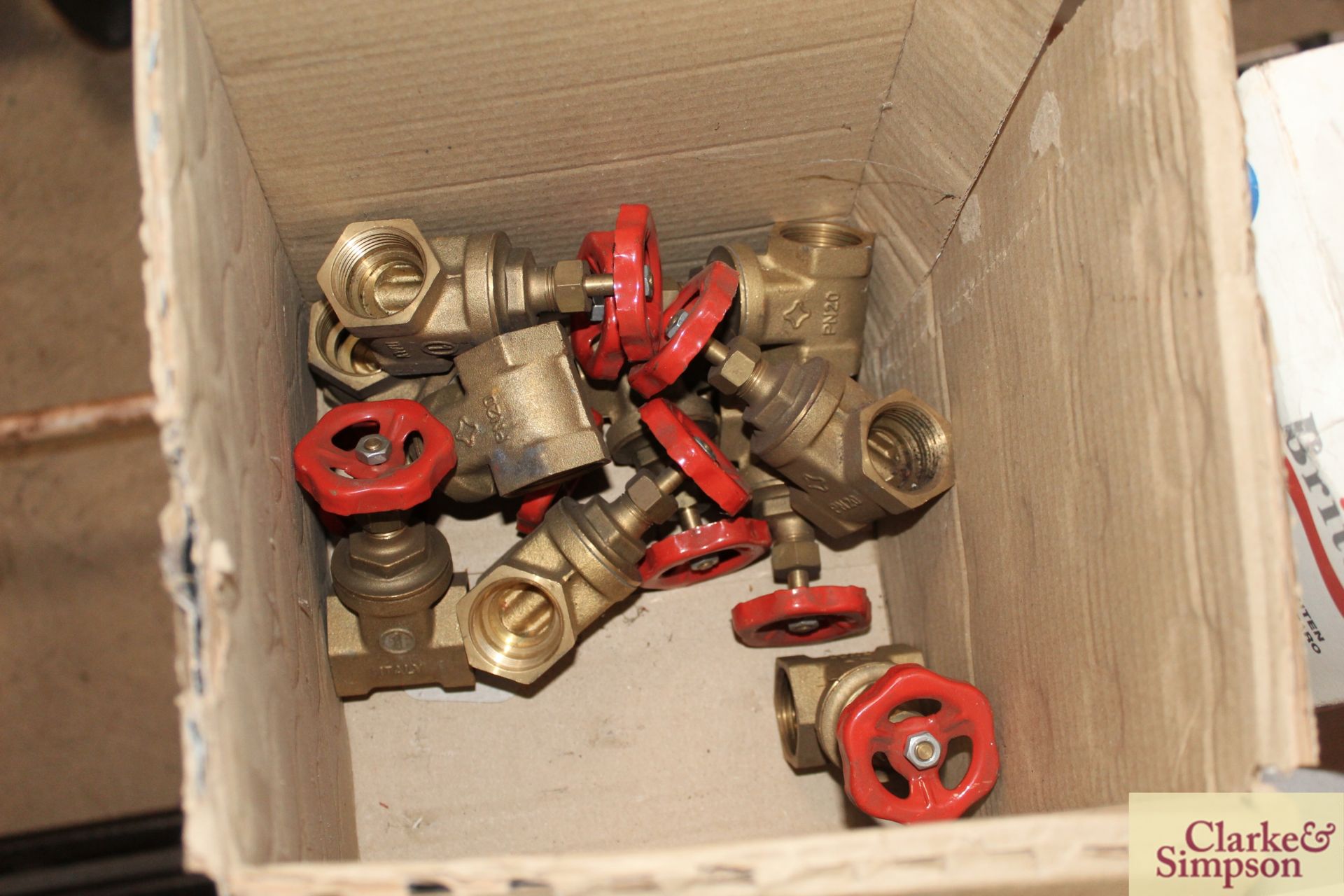 10x 1in brass gate valves. * - Image 2 of 2
