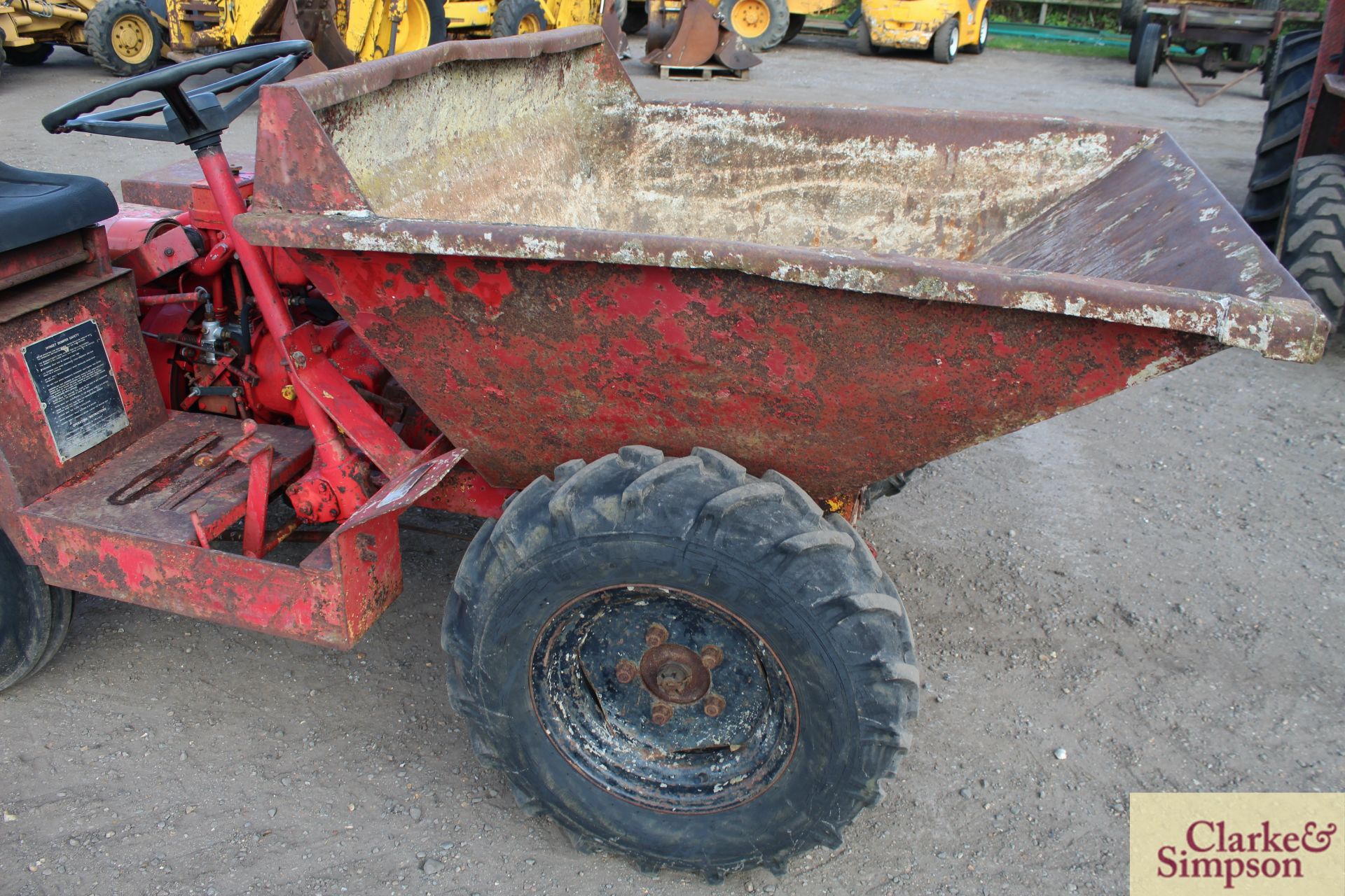 Winget 1.5T 2WD dumper. With Petter PH1 diesel engine and hydraulic tip. - Image 10 of 21