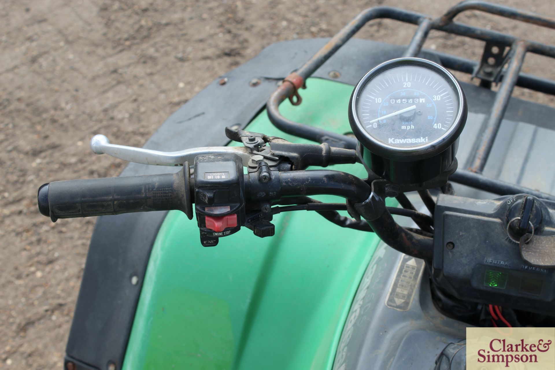 Kawasaki KLF 300 4WD quad bike. 4,543 miles. - Image 28 of 31