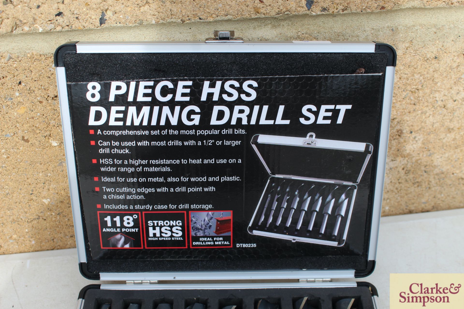 8 piece Deming drill set. * - Image 2 of 3