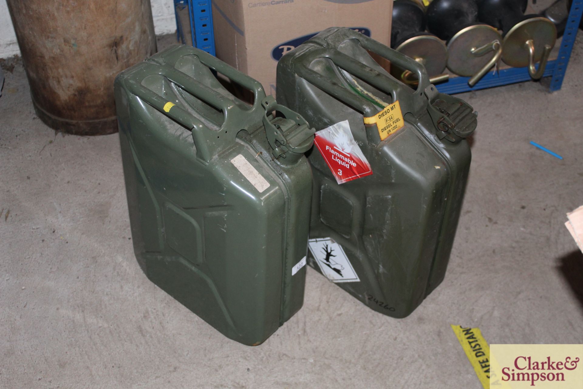 2x Jerry cans.