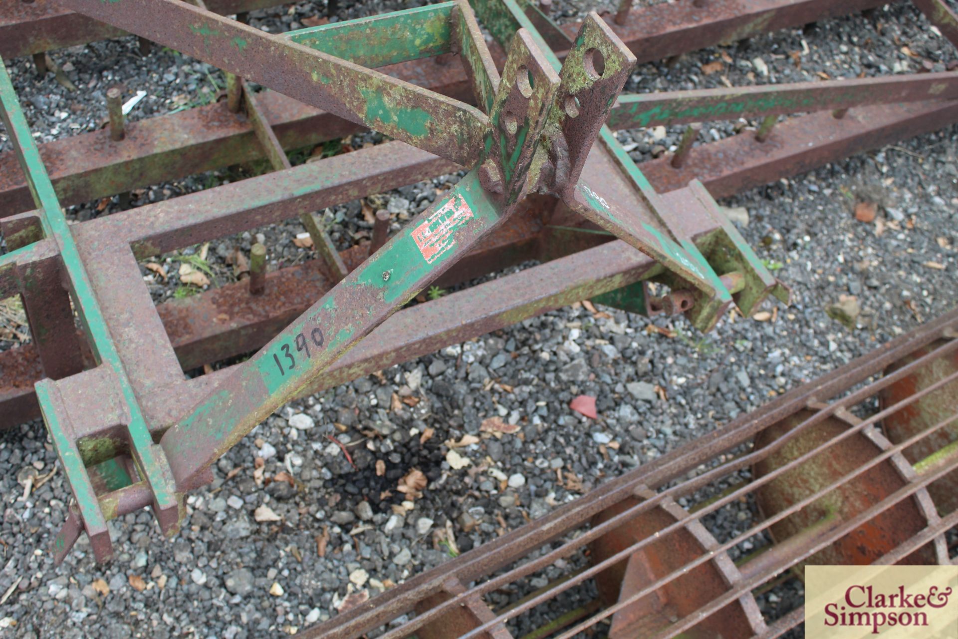 Blench 12ft Dutch harrow. With leading spring tines. * - Image 18 of 21