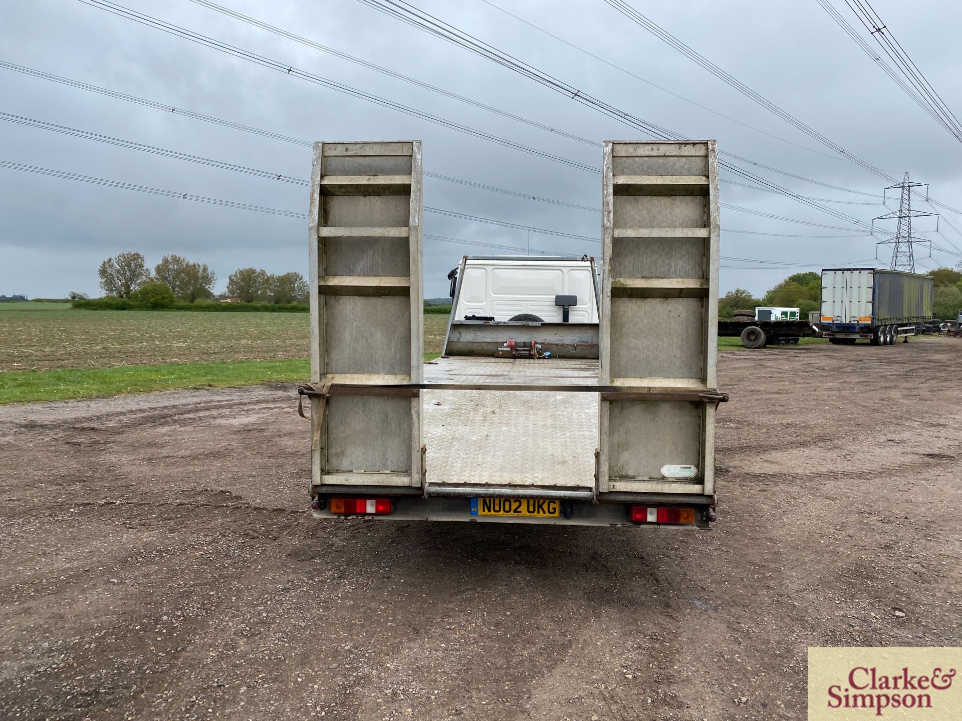 MAN LE150C 7.5T 4x2 beavertail lorry. Registration NU02 UKG. Date of first registration 15/05/ - Image 4 of 46