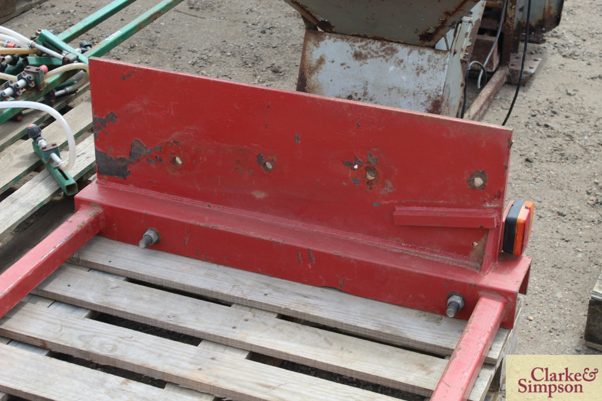 Heavy duty frame to mount drill hopper on Quadtrac platform. * - Image 5 of 5