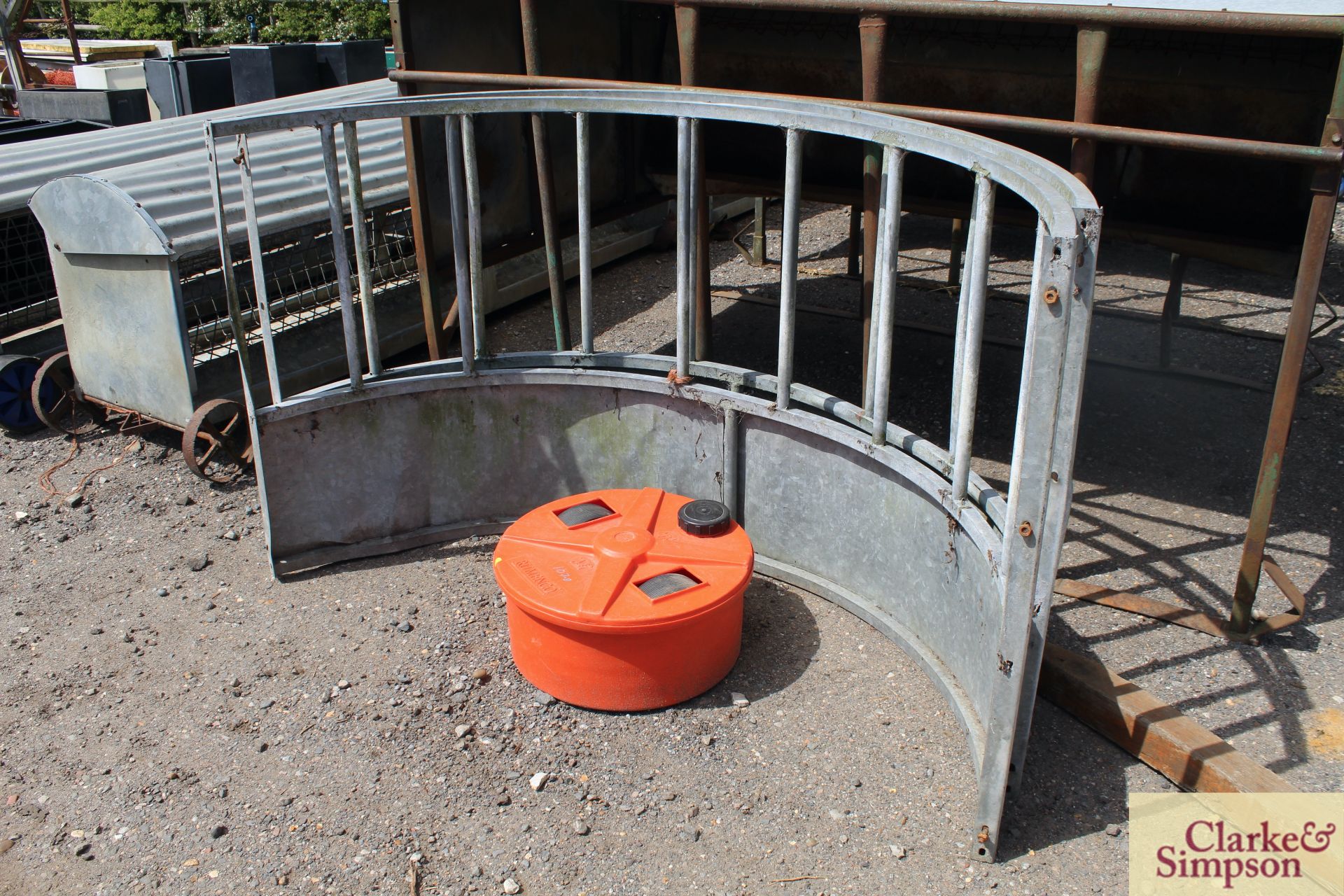 Galvanised ring feeder. *