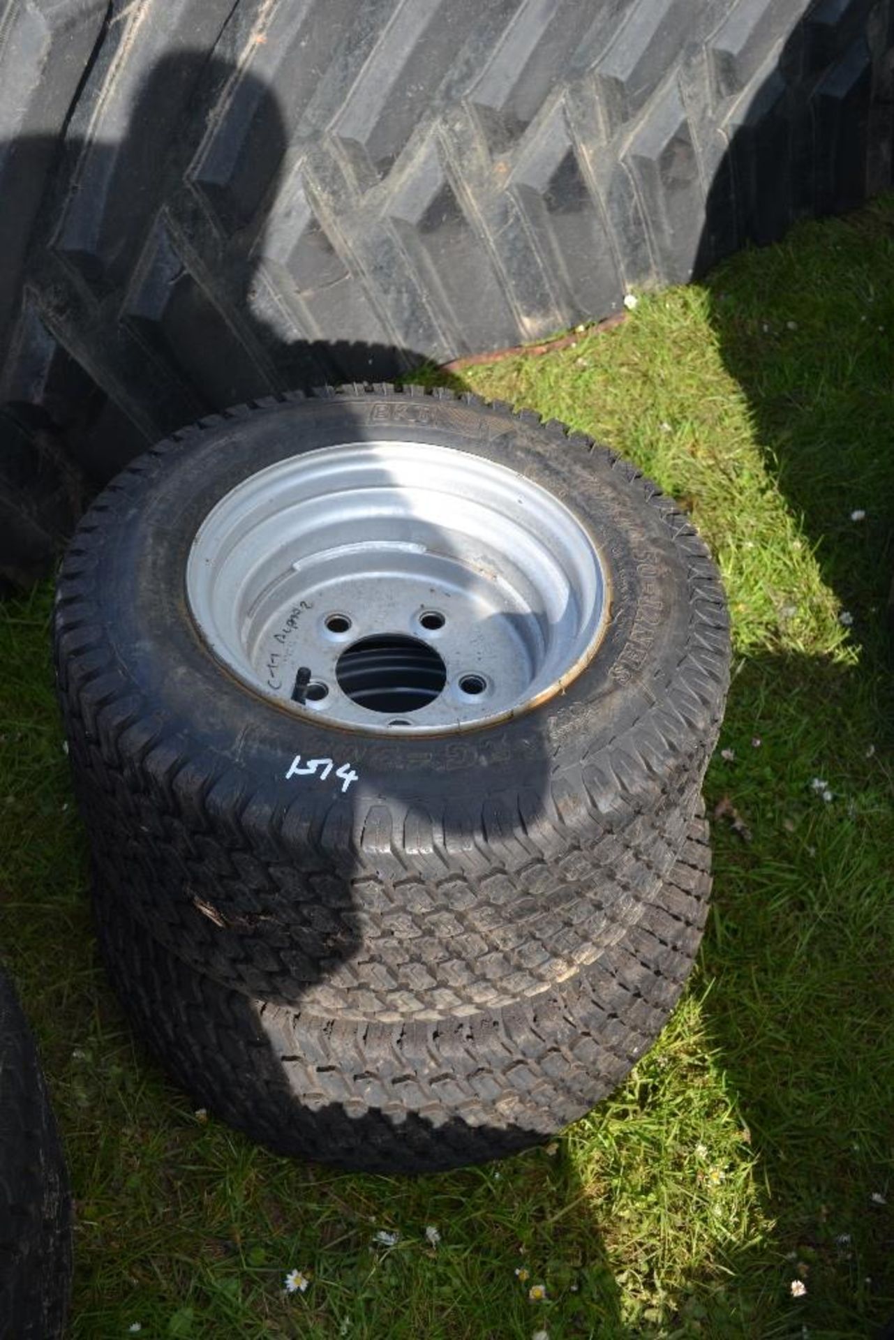 2x BKT 23x10.50-12 5 stud grass wheels and tyres. *