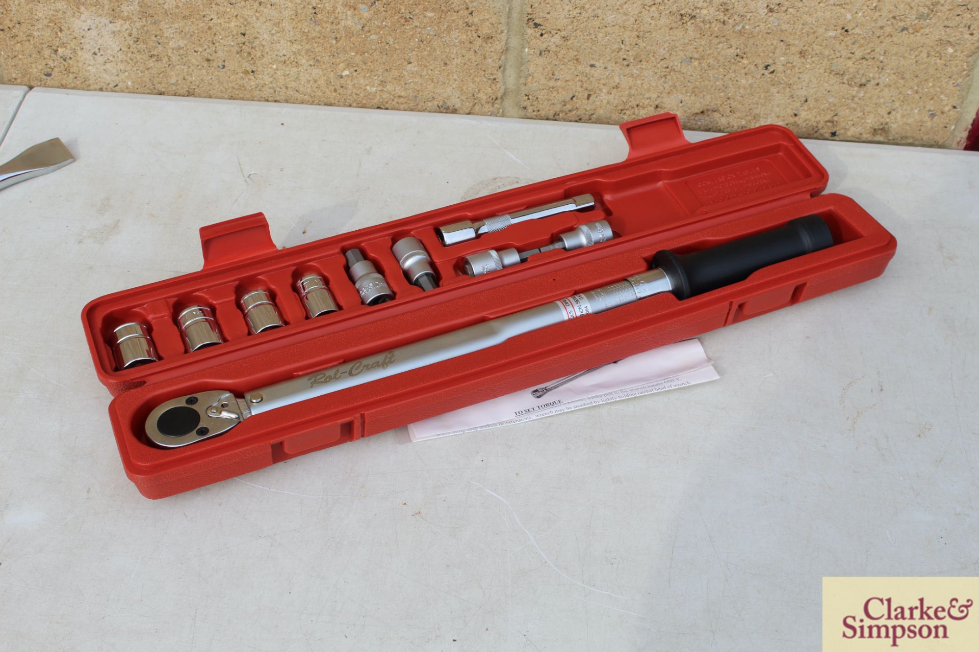 Torque wrench 20-200mm. *