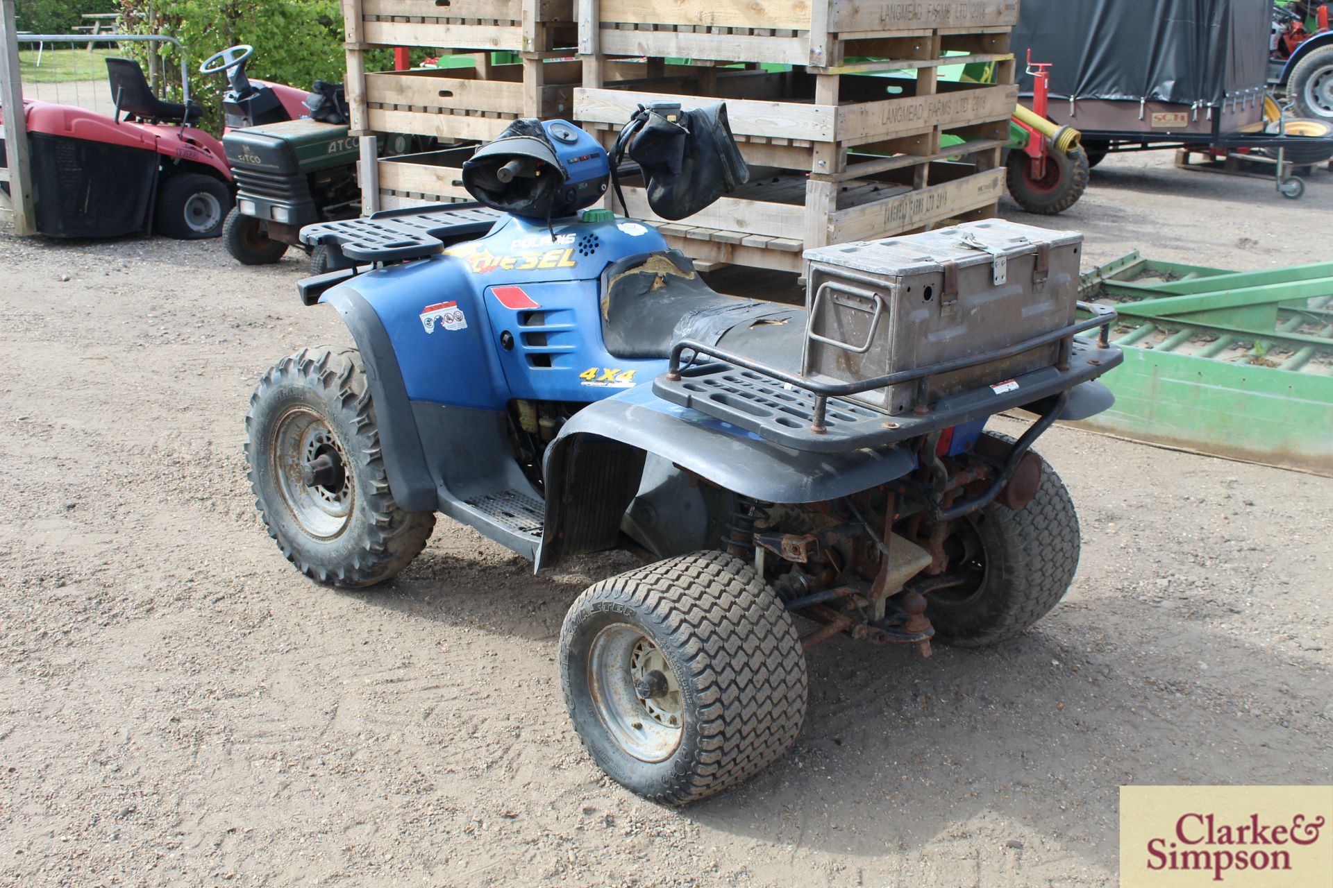 Polaris 500cc Diesel 4WD quad bike. Registration Q52 CHH. Date of first registration 02/2000. VIN - Bild 3 aus 28