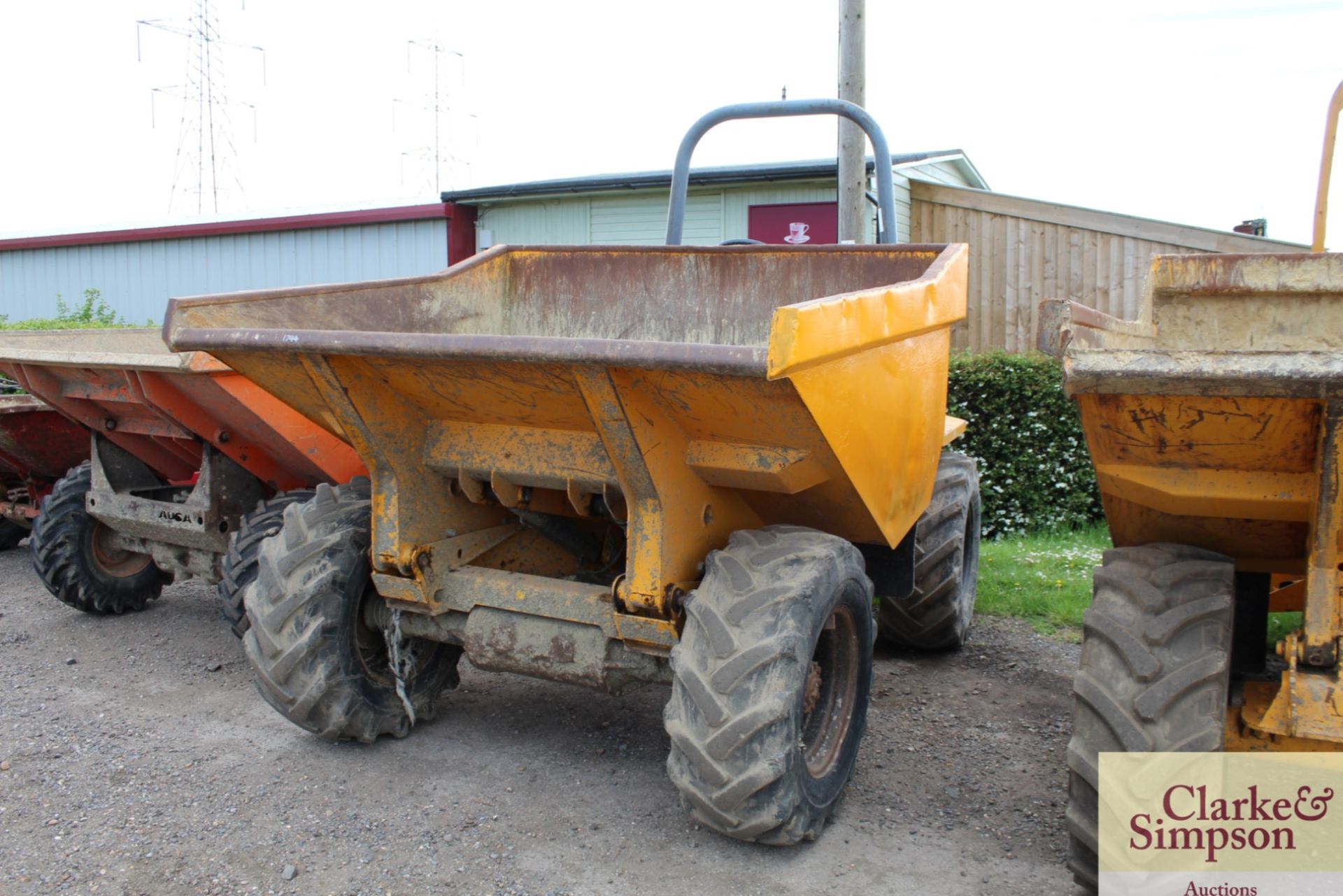 Terex/ Benford PT6000 6T 4WD dumper. 2004. Showing 1,071 hours. Model 6002 PTR. Serial number - Image 3 of 20