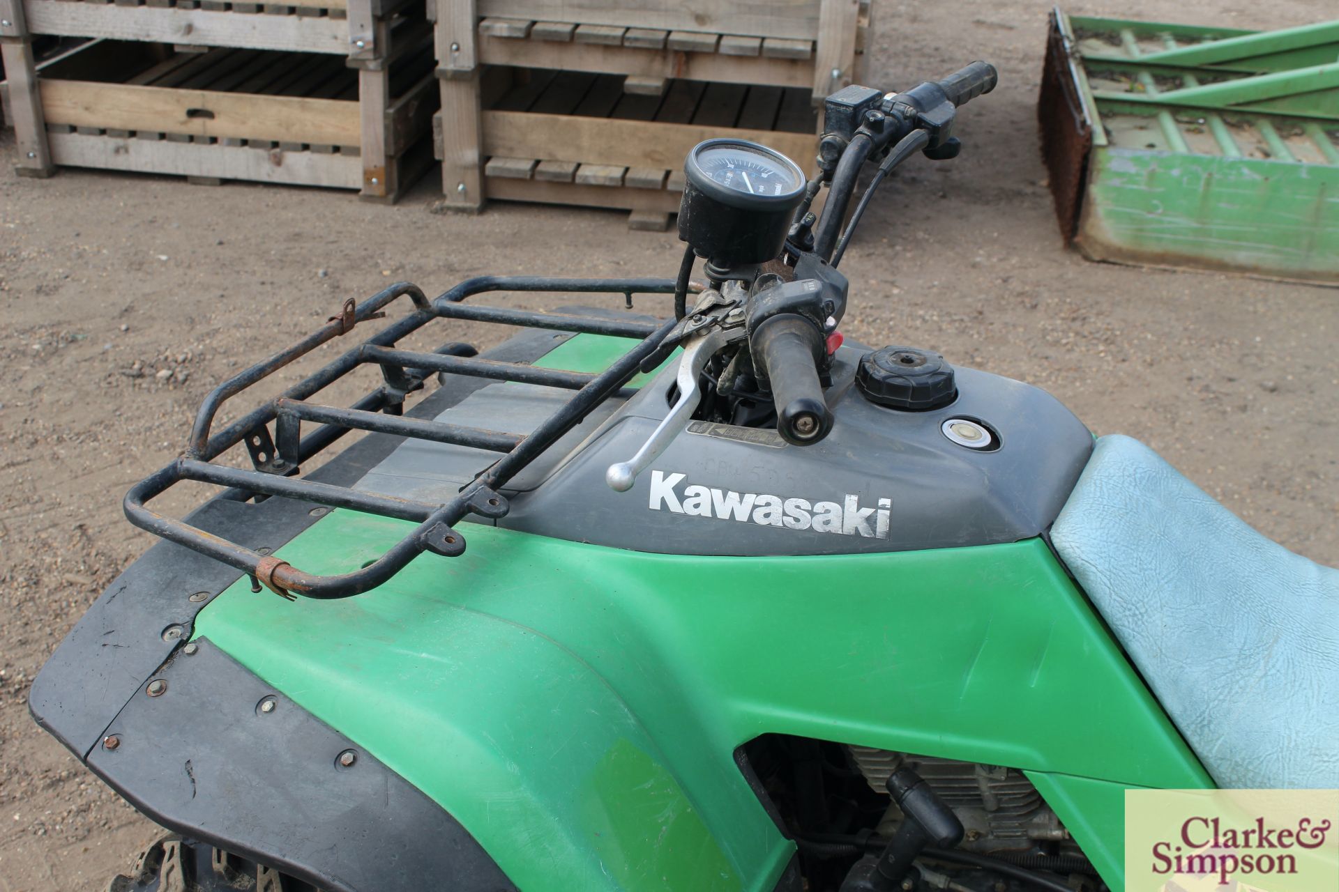 Kawasaki KLF 300 4WD quad bike. 4,543 miles. - Image 13 of 31