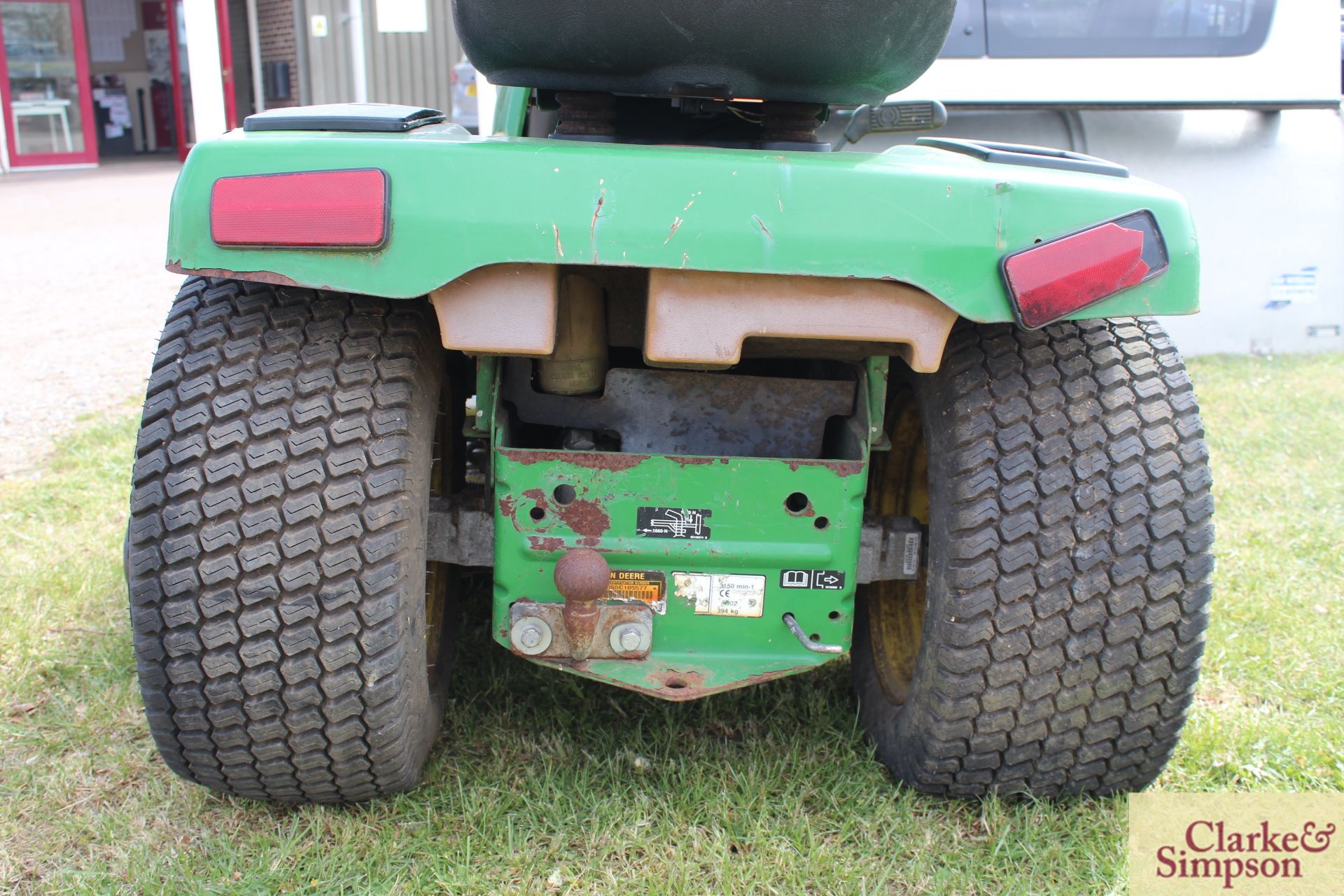 John Deere GX355 diesel ride-on mower. - Image 16 of 33