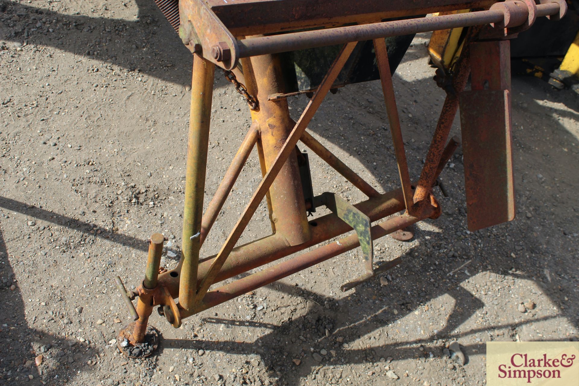 McConnel sliding table linkage mounted PTO saw bench. - Image 6 of 8