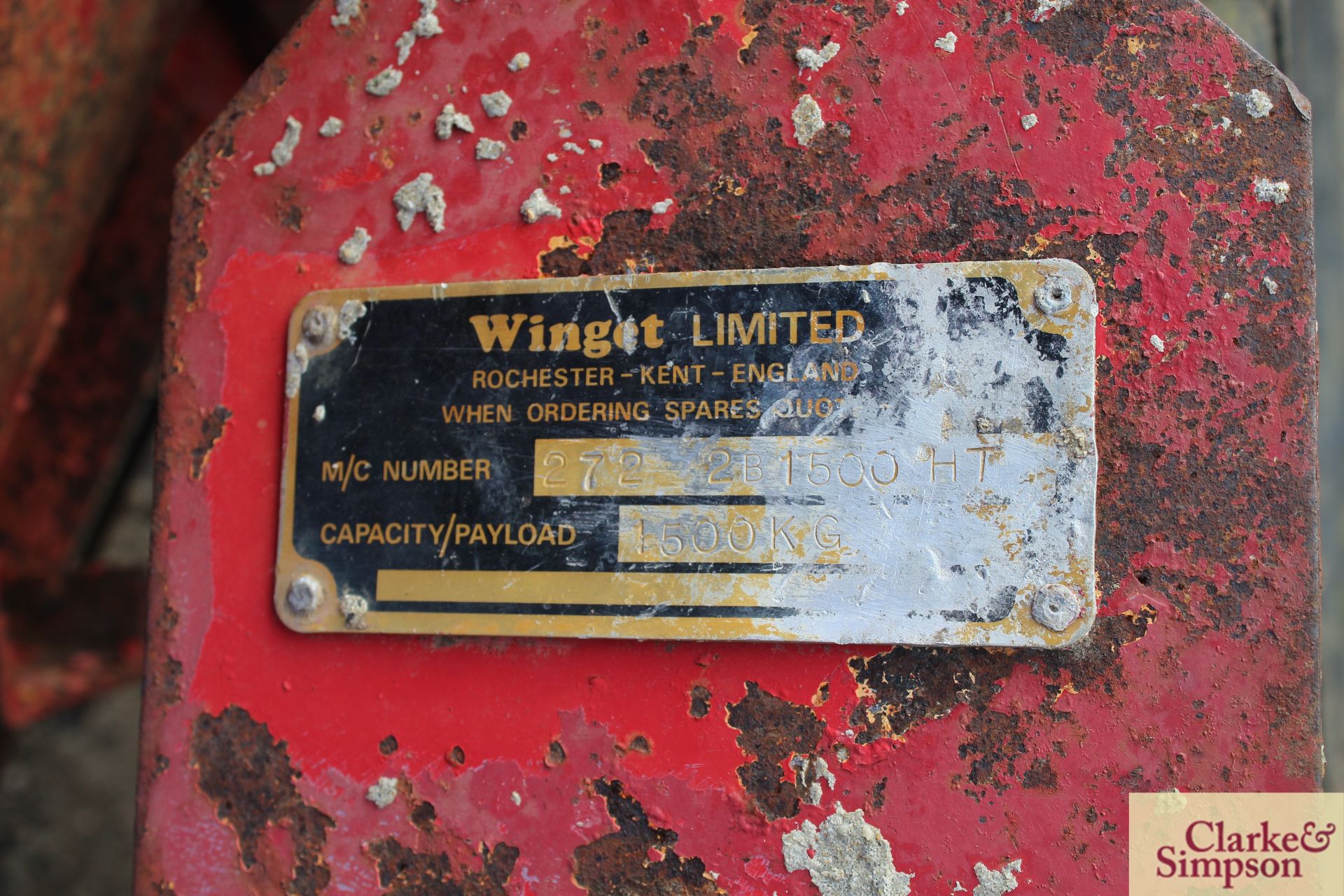Winget 1.5T 2WD dumper. With Petter PH1 diesel engine and hydraulic tip. - Image 21 of 21