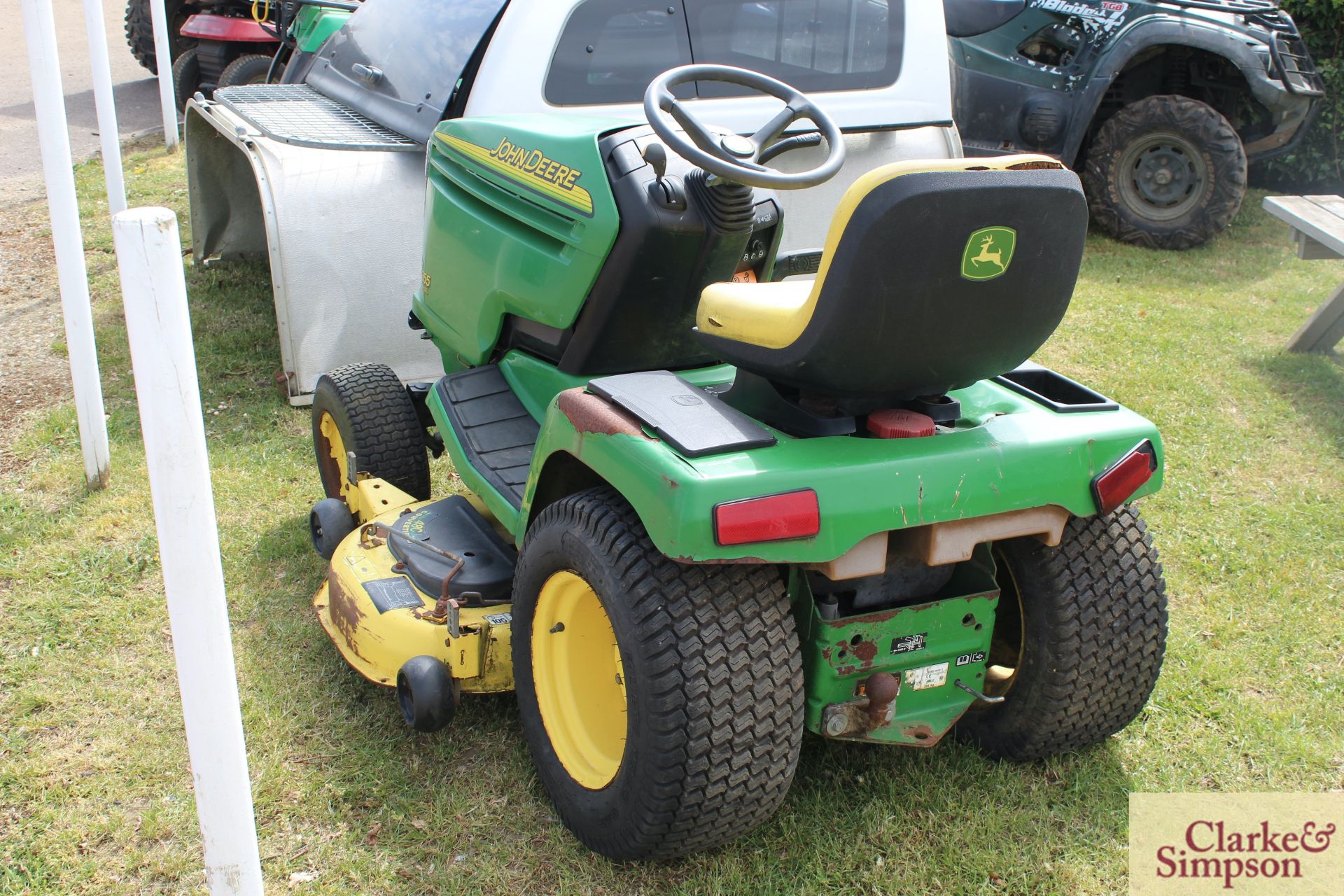 John Deere GX355 diesel ride-on mower. - Image 3 of 33