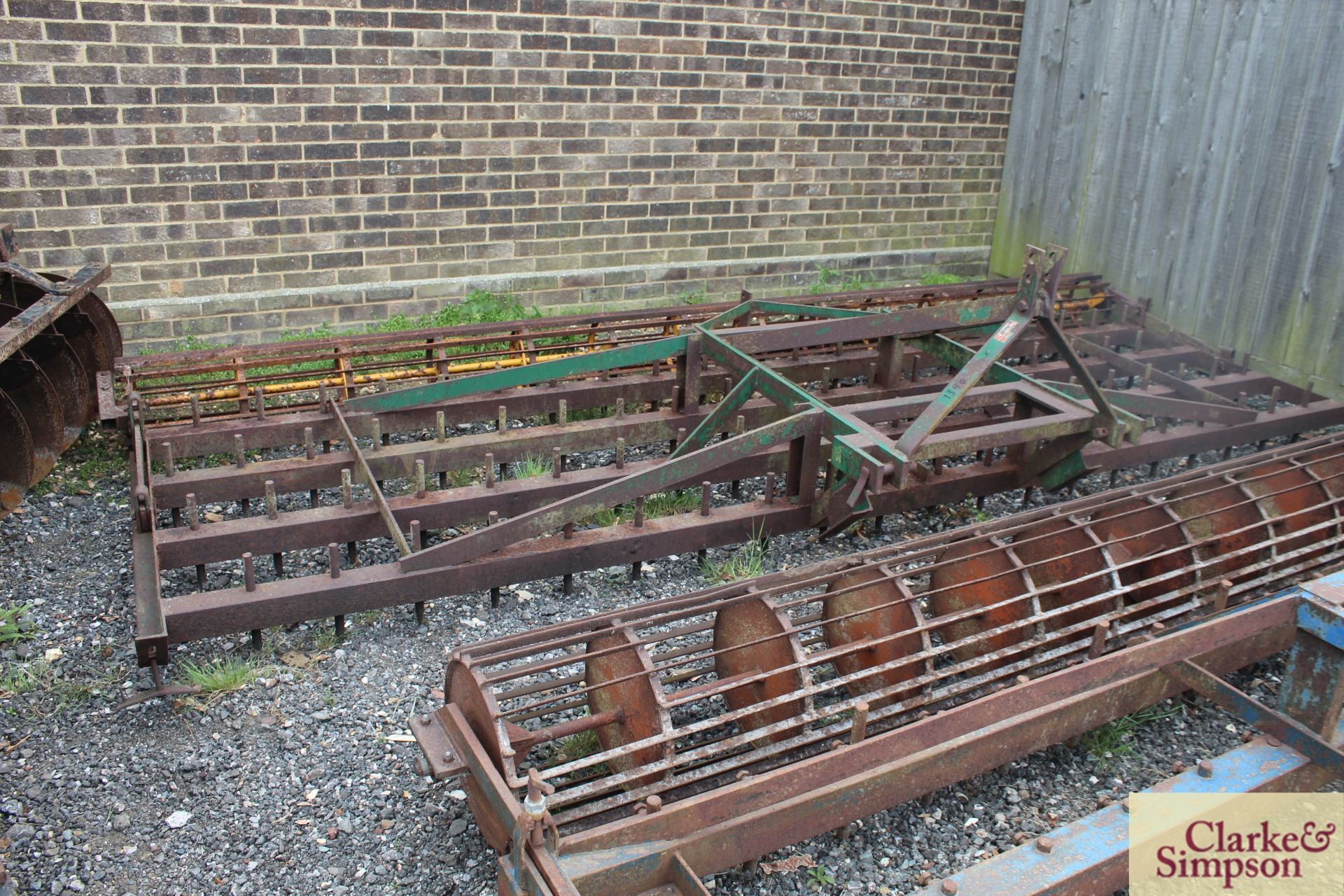 Blench 12ft Dutch harrow. With leading spring tines. * - Image 15 of 21