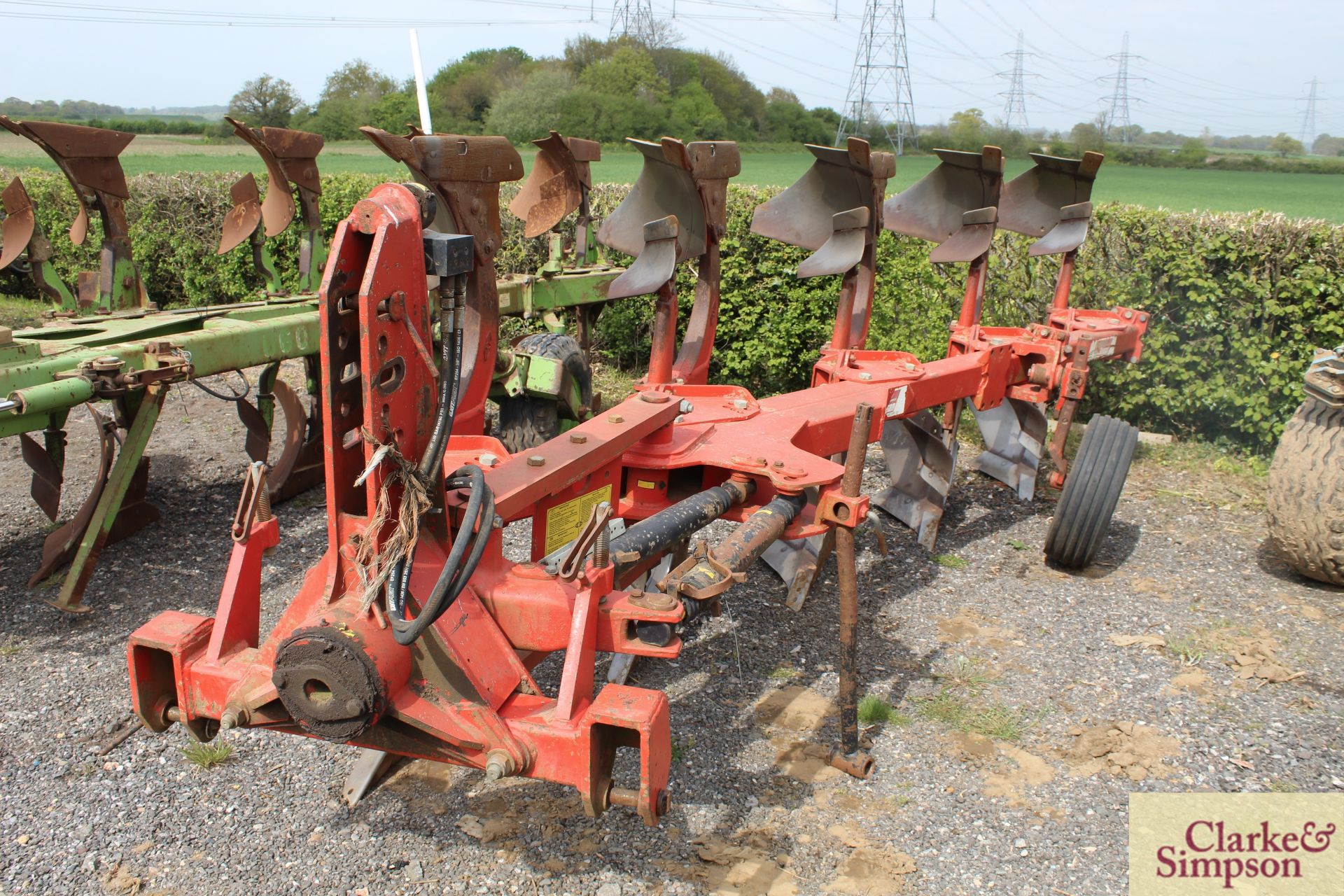 Gregoire Besson RB47 5F reversible plough. 2004. Serial number 30463. * - Image 2 of 21