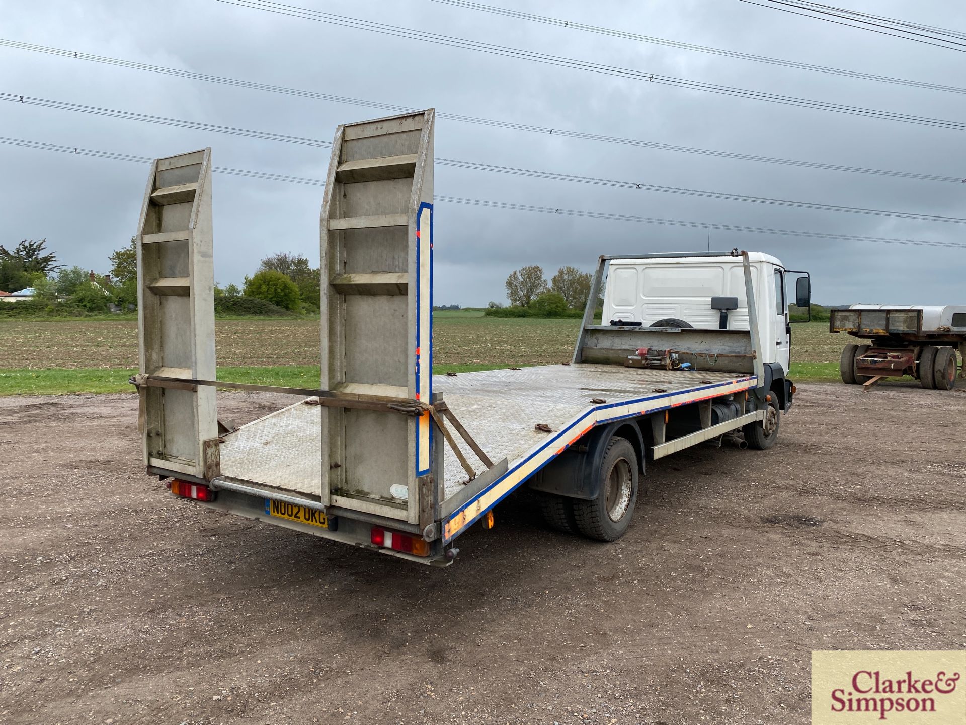 MAN LE150C 7.5T 4x2 beavertail lorry. Registration NU02 UKG. Date of first registration 15/05/ - Image 5 of 46