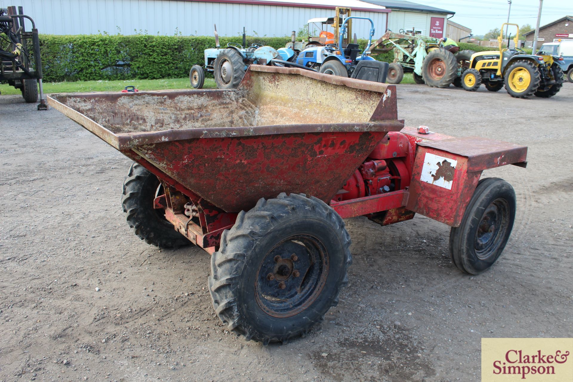 Winget 1.5T 2WD dumper. With Petter PH1 diesel engine and hydraulic tip. - Image 3 of 21