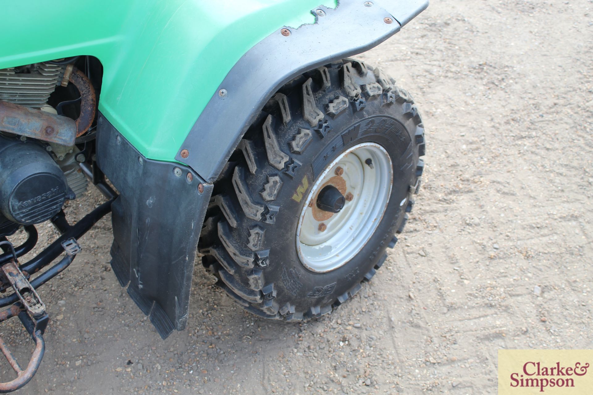 Kawasaki KLF 300 4WD quad bike. 4,543 miles. - Image 25 of 31