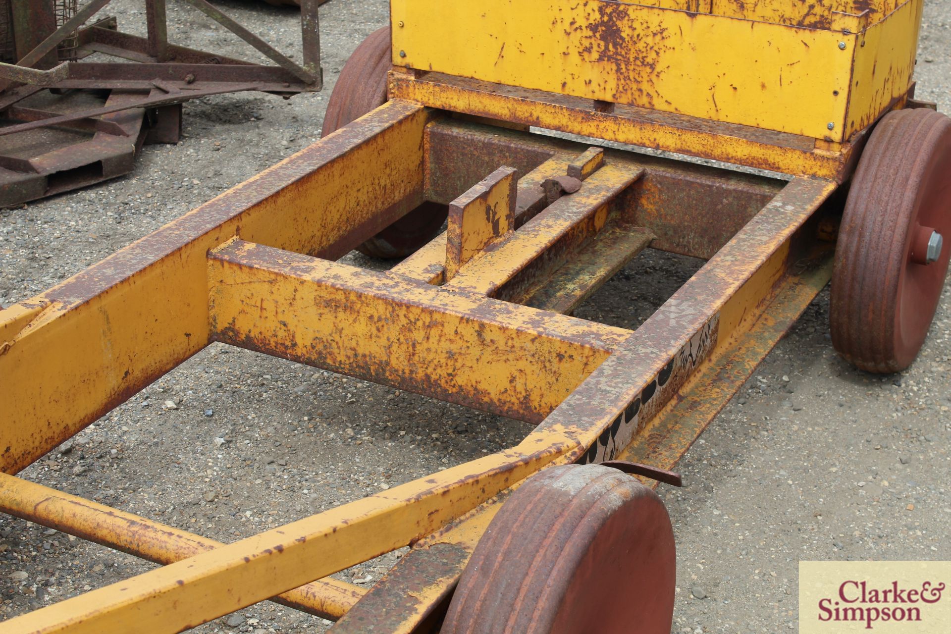 Michael Moore Moles linkage mounted single leg mole plough. Serial number 645. No leg. * - Image 10 of 13