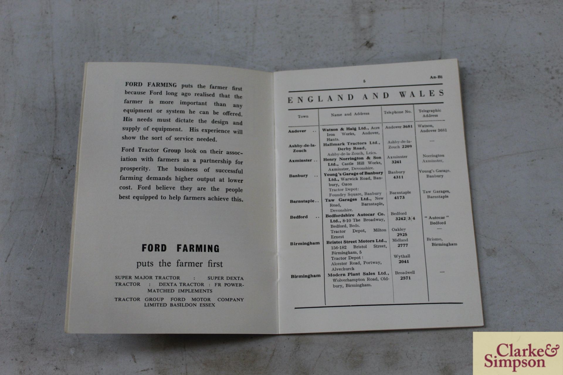 Ford Tractor Price List, 29th April 1966 and Addre - Image 4 of 12