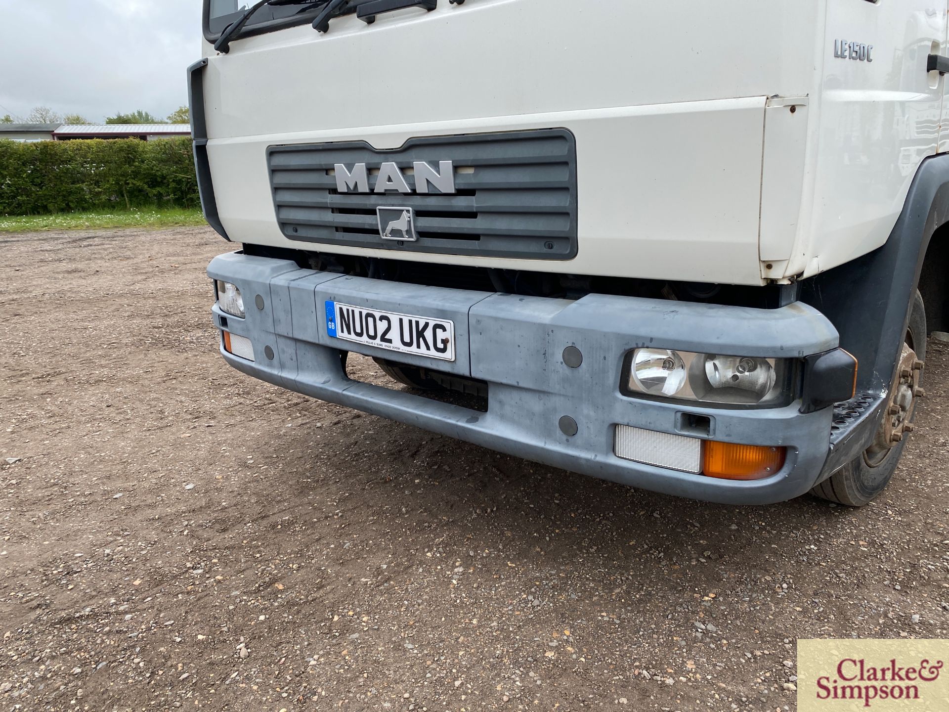 MAN LE150C 7.5T 4x2 beavertail lorry. Registration NU02 UKG. Date of first registration 15/05/ - Image 9 of 46