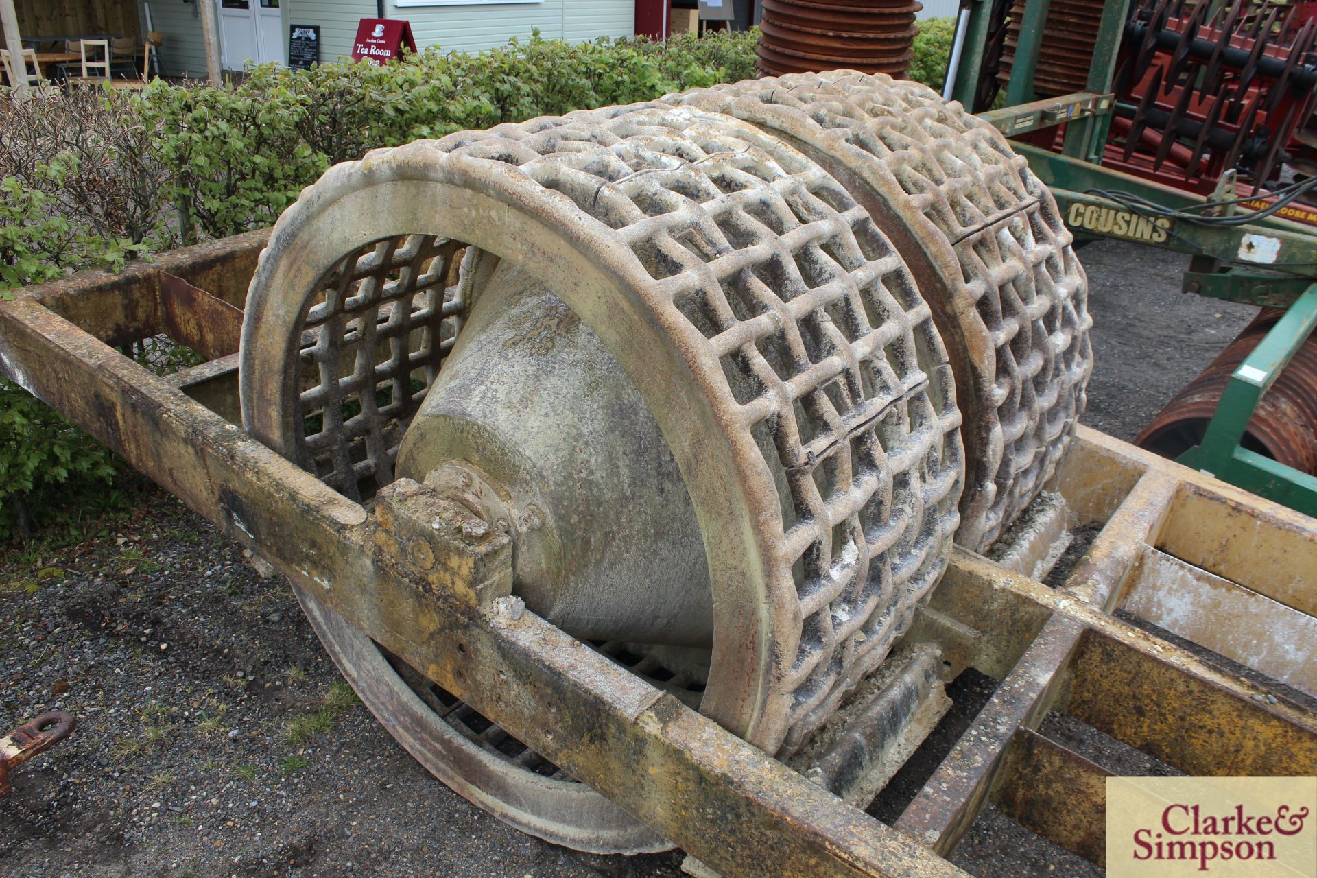 Large diameter crushing roller. Previously used with bulldozer. * - Image 5 of 11